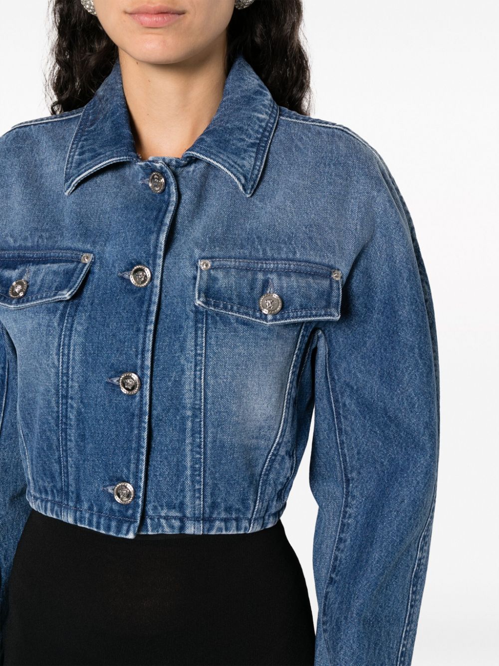 VERSACE Elegant Denim Jacket - Size 40