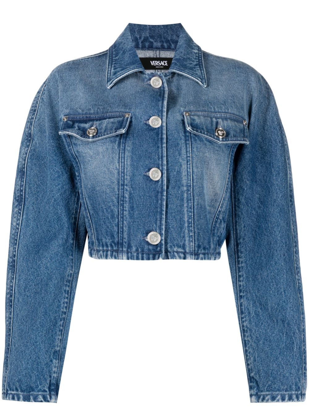 VERSACE Elegant Denim Jacket - Size 40