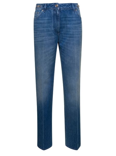 VERSACE Stone Wash Denim Pants for Women