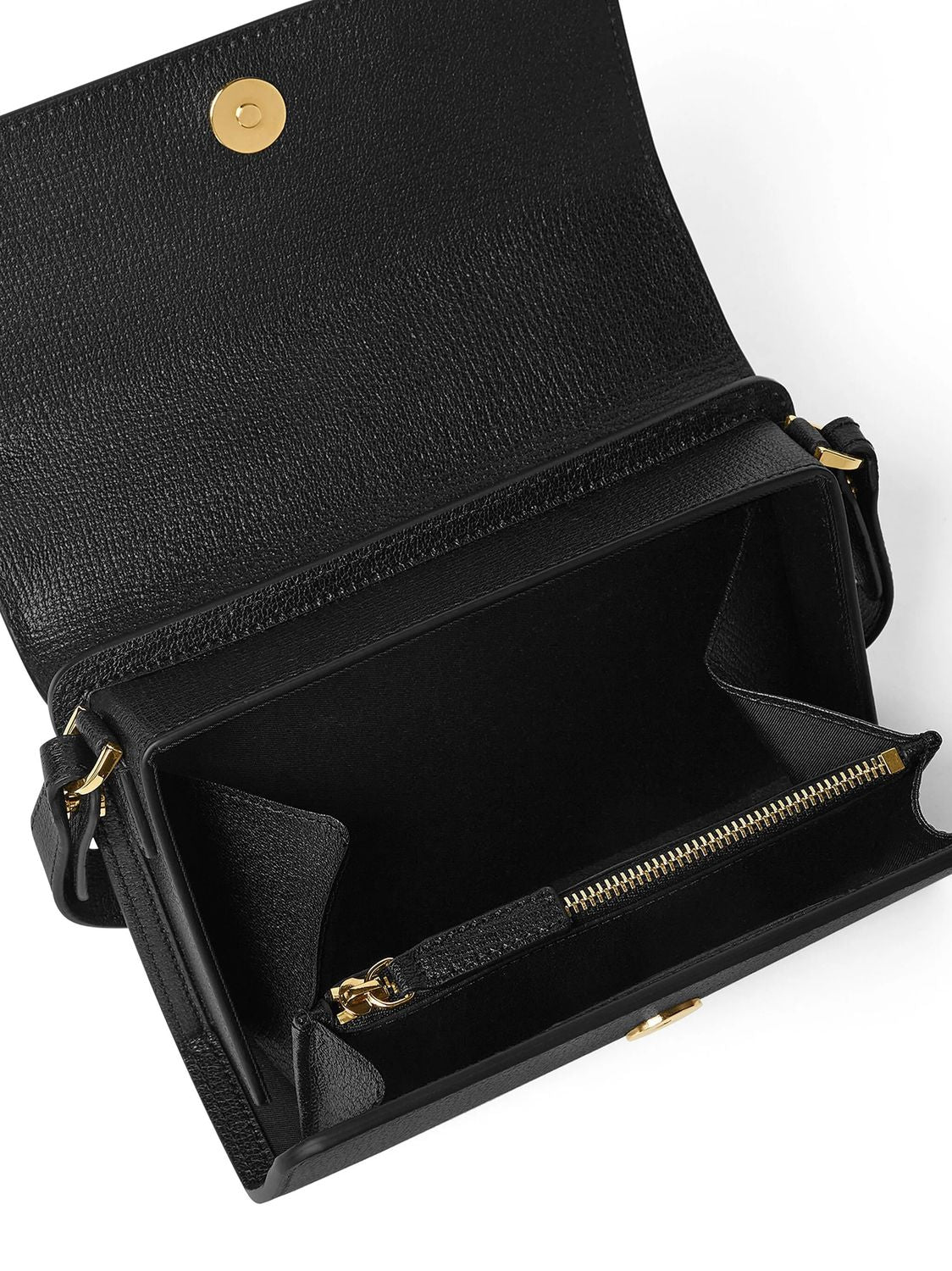 VERSACE Leather Medusa Biggie Crossbody Handbag