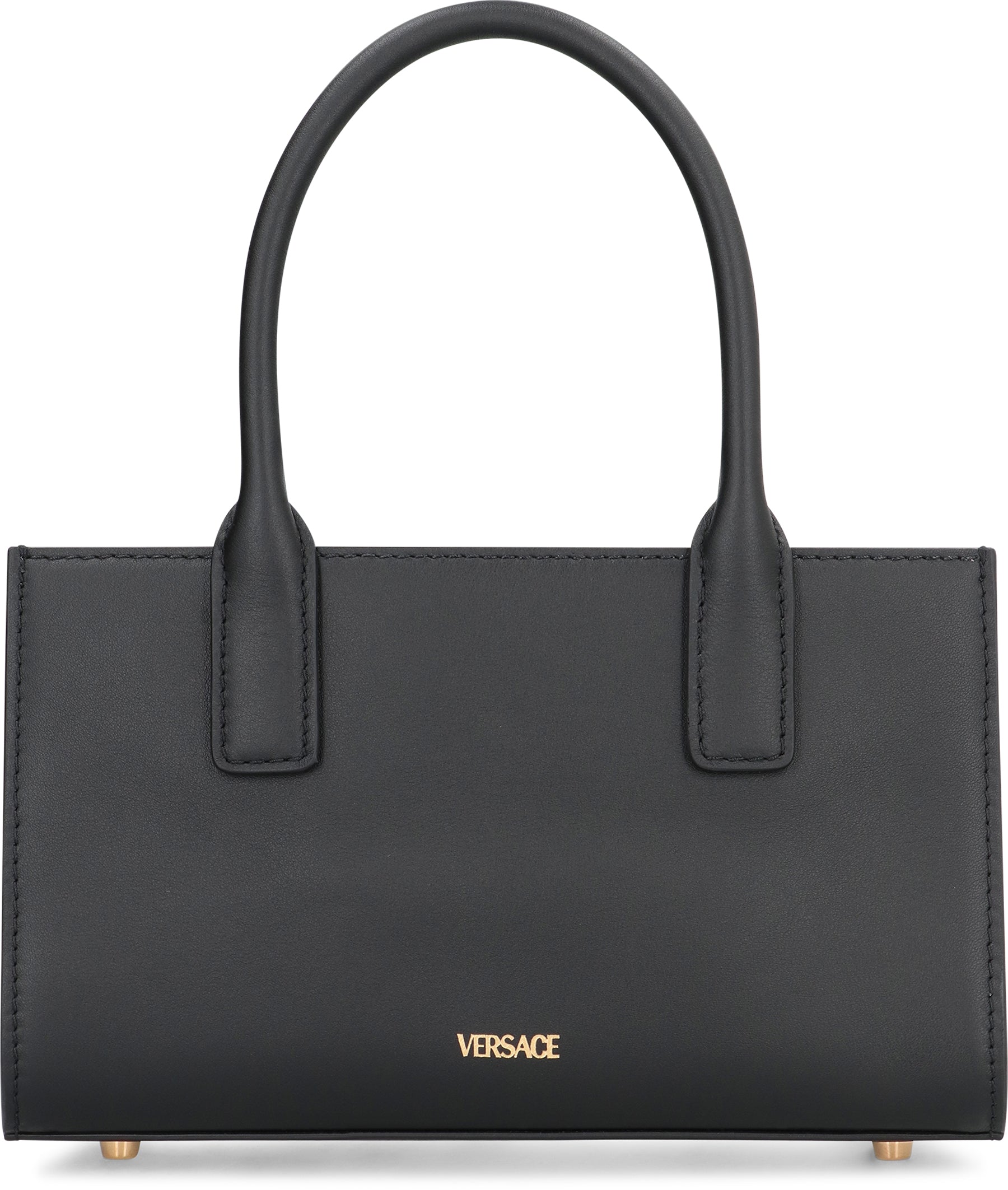 VERSACE Medusa '95 Leather Mini Tote Handbag