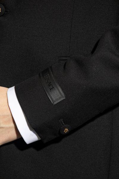 VERSACE Men's Wool Blend Blazer with Modern Tailoring
