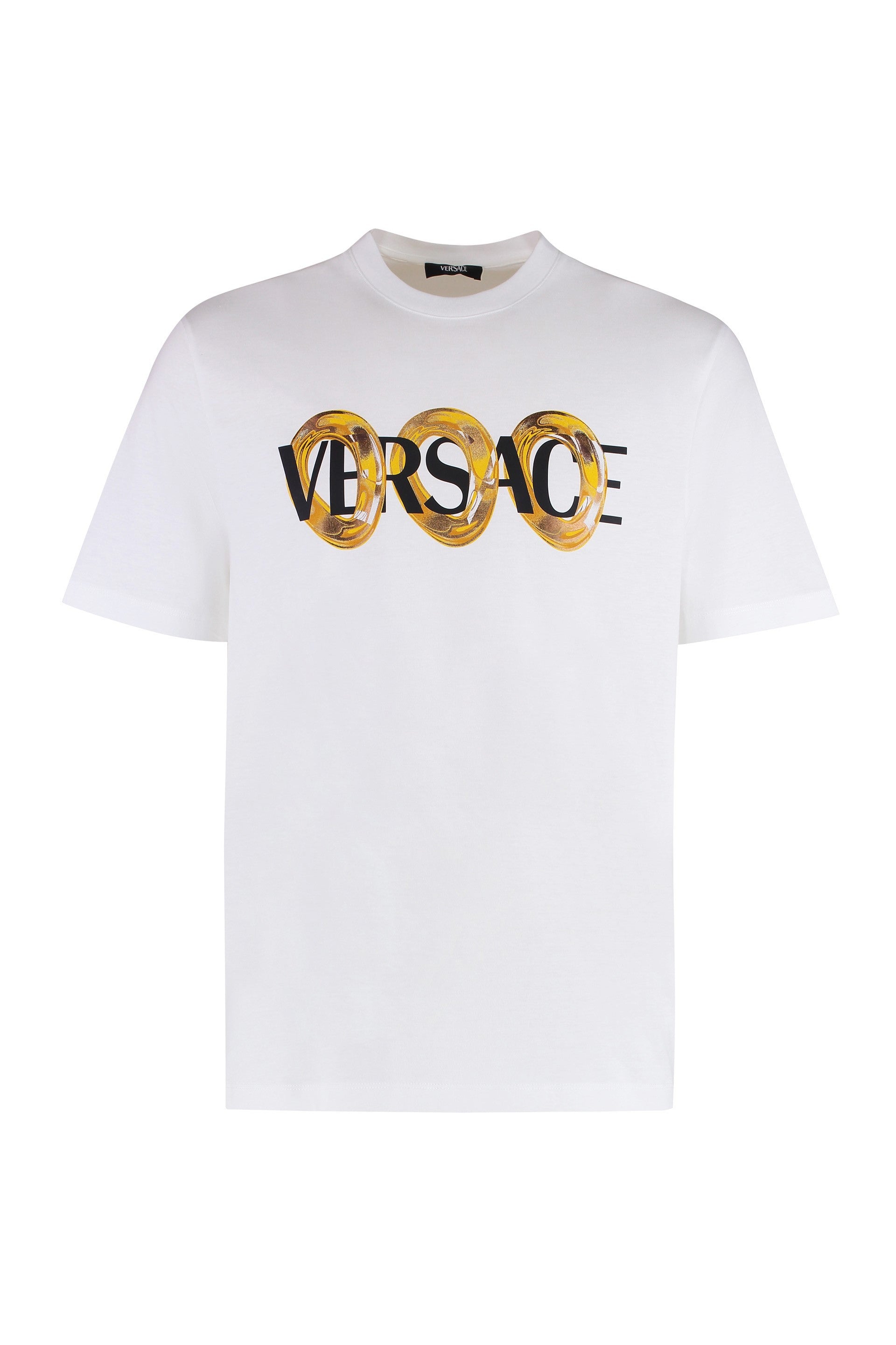 VERSACE Cotton Crew-Neck T-Shirt for Men