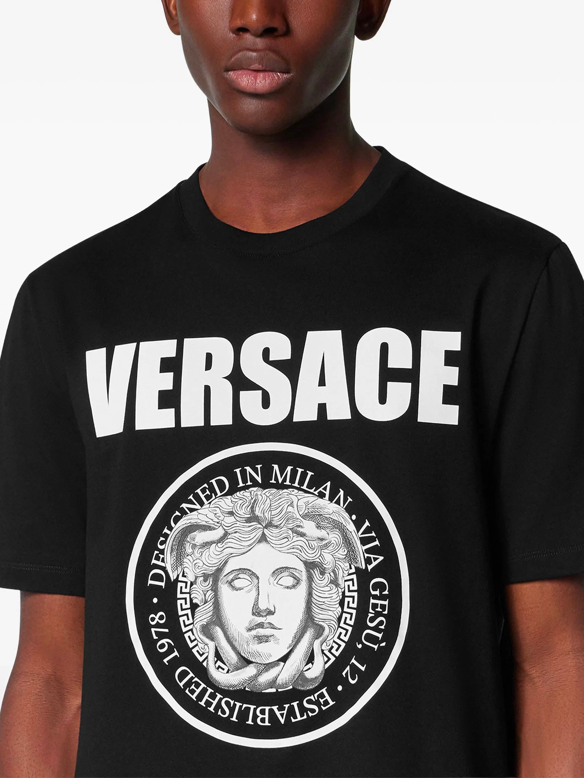 VERSACE Medusa Rock Graphic T-Shirt - Size M