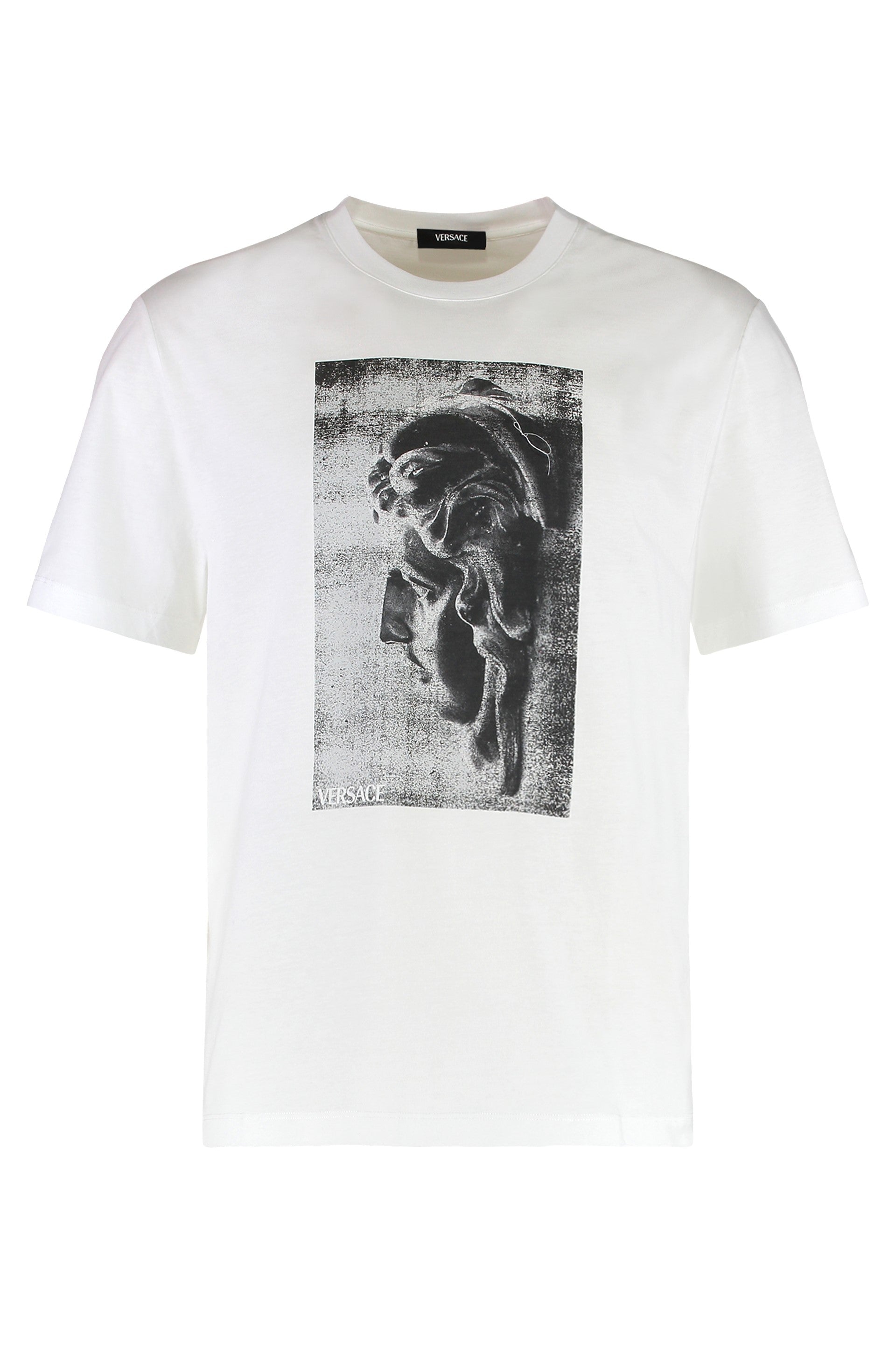 VERSACE Cotton Crew-Neck T-Shirt for Men
