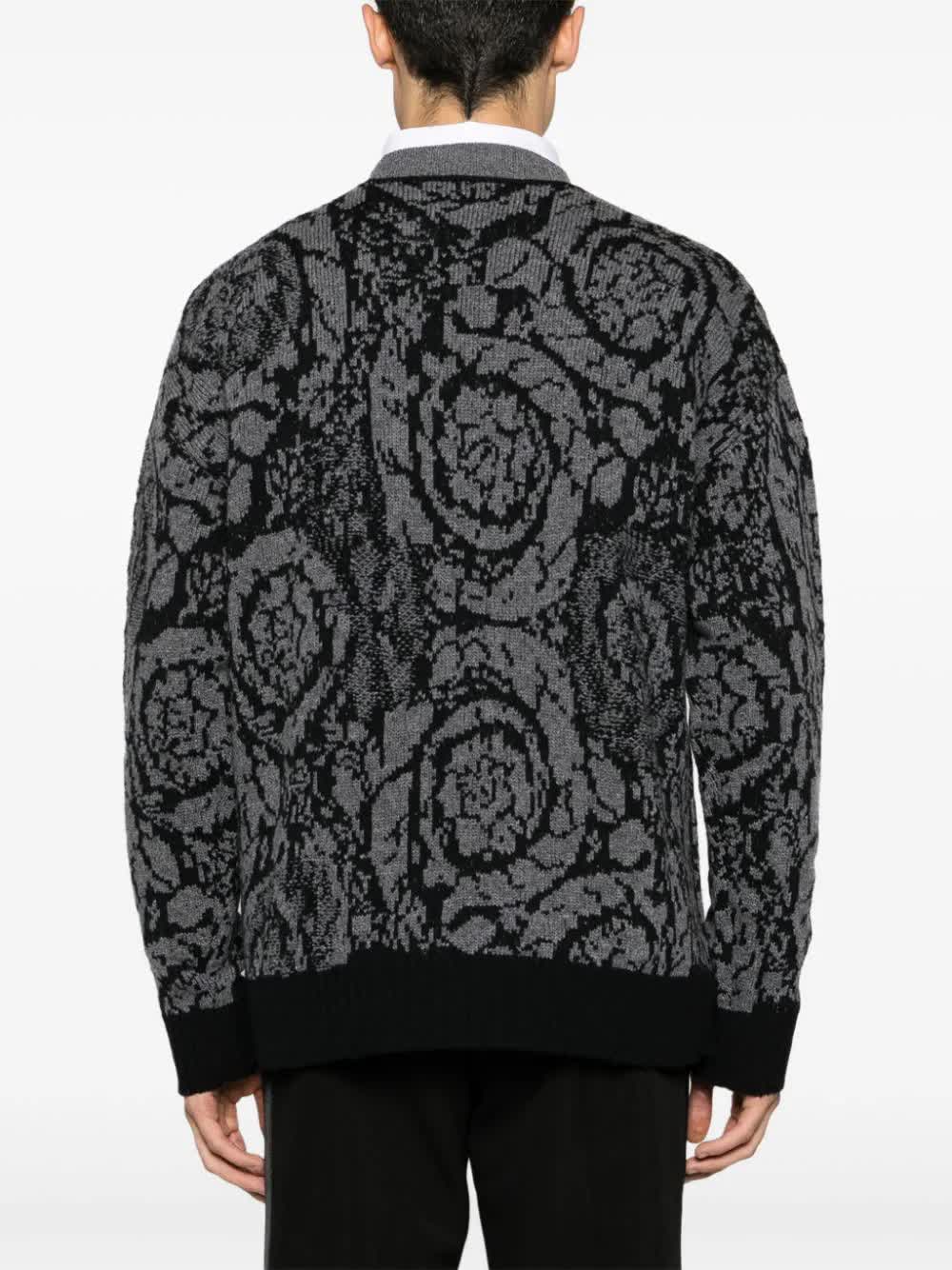 VERSACE Baroque Silk Sweater for Men