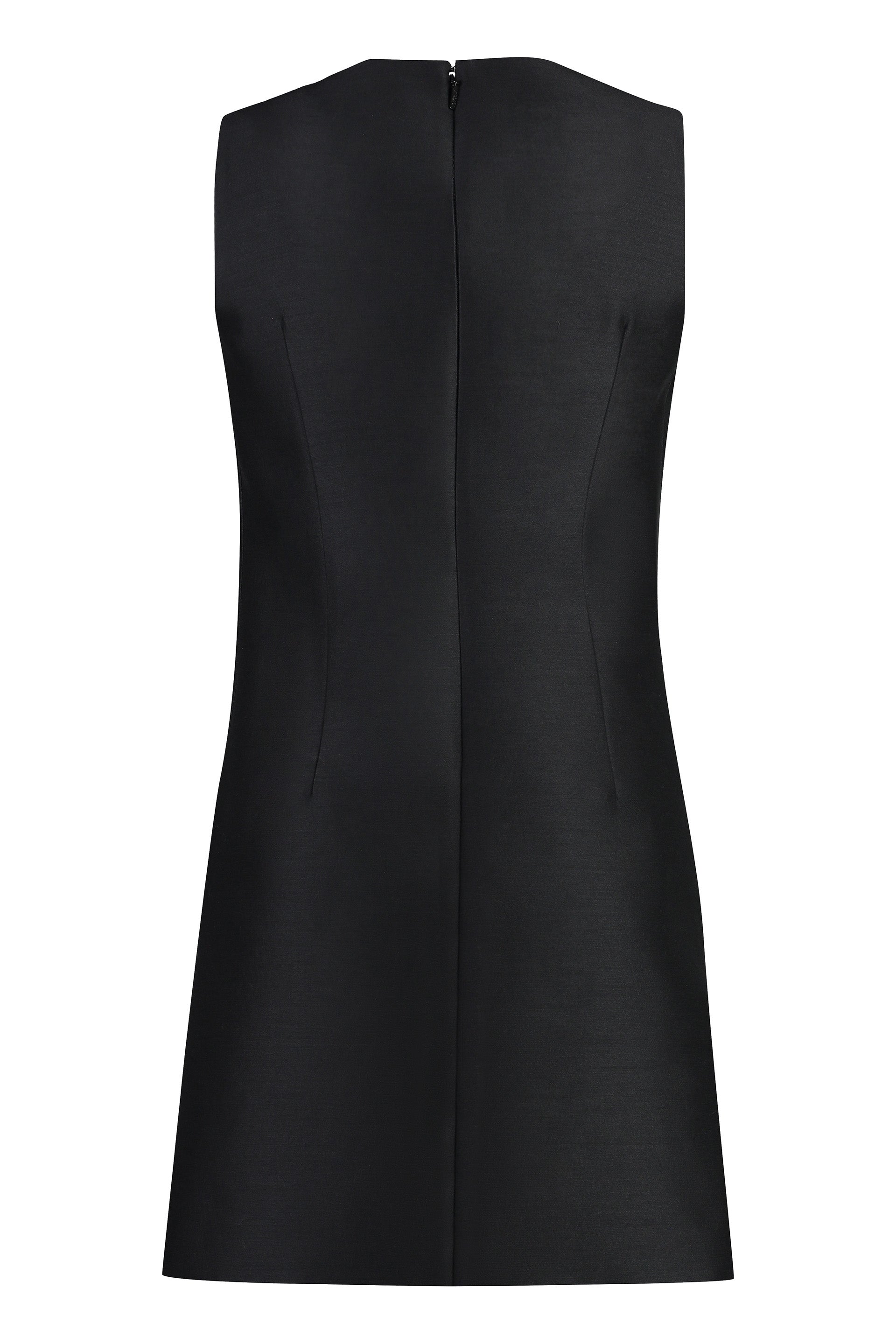 VERSACE Chic Wool and Silk Mini Dress