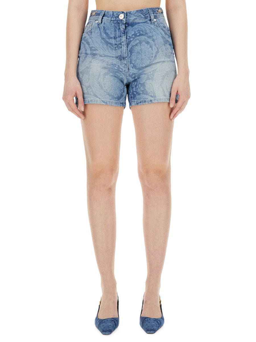 VERSACE Contemporary Denim Shorts - Size 27