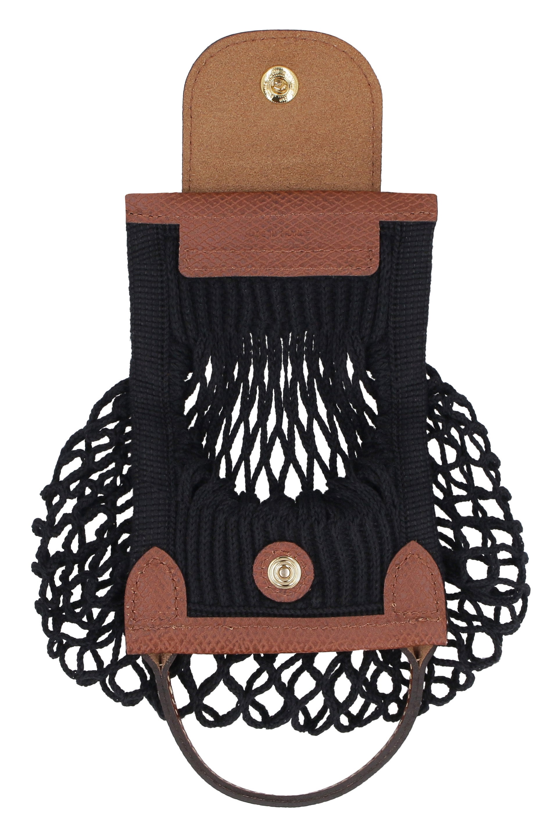 LONGCHAMP Mini Crossbody Handbag with Leather Details