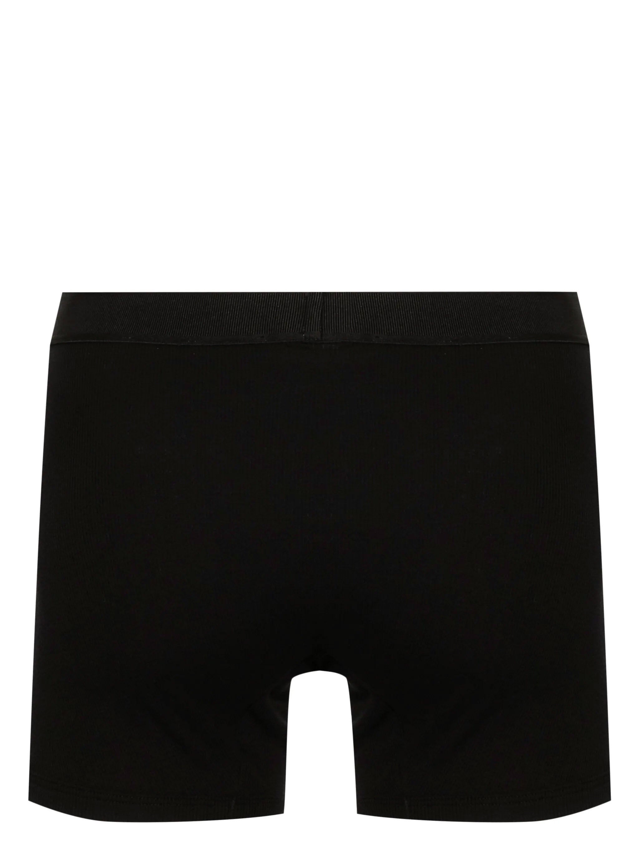 VERSACE 90s Vintage Logo Ribbed Long Boxer Shorts