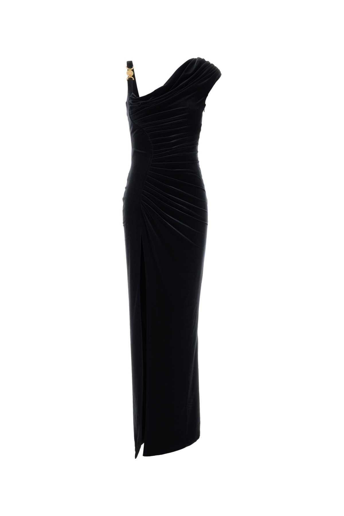 VERSACE Stretch Velvet Long Dress
