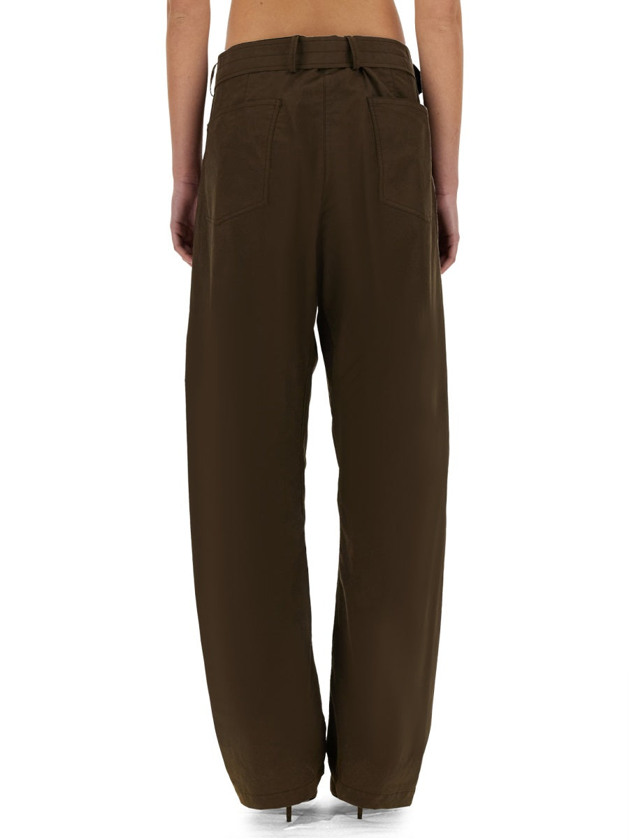 MAGDA BUTRYM Wide Leg Pants with Belt - Size 36