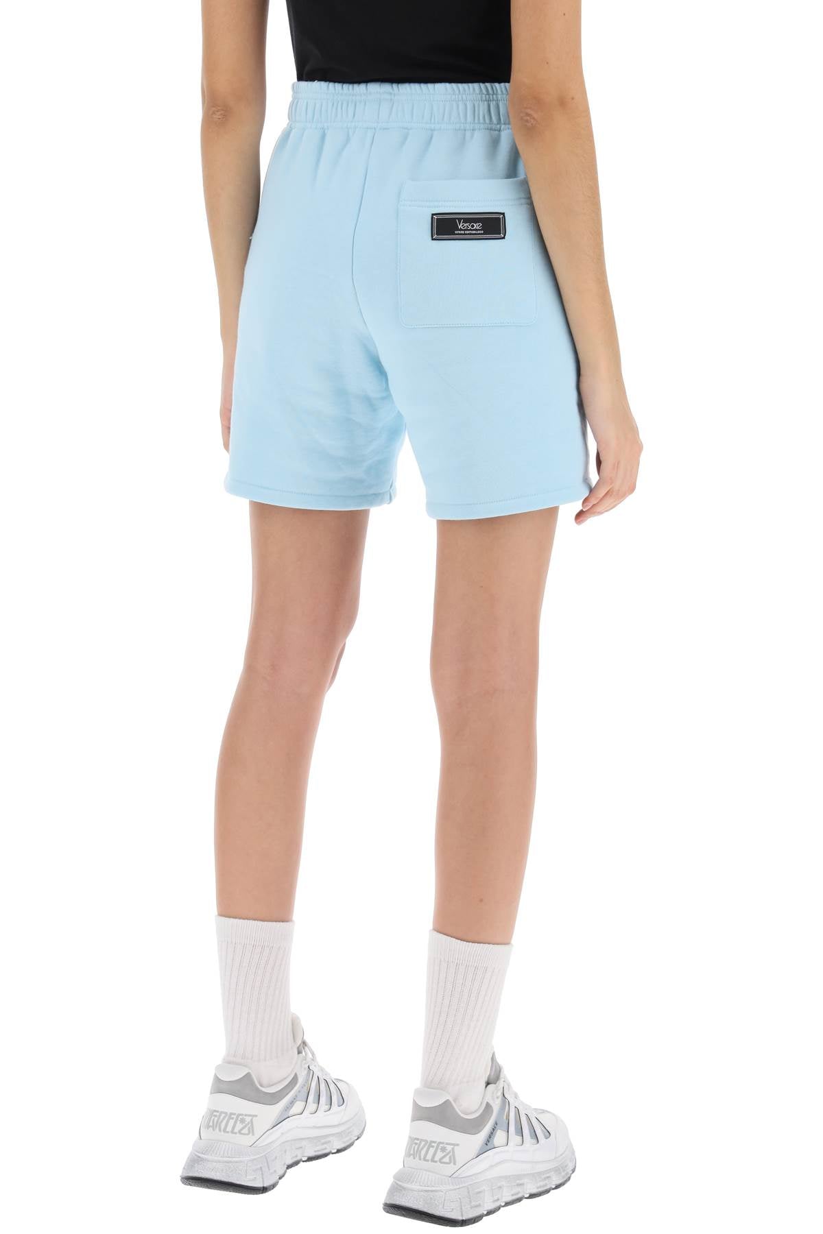 VERSACE Cotton Mini Shorts for Women - SS24 Collection