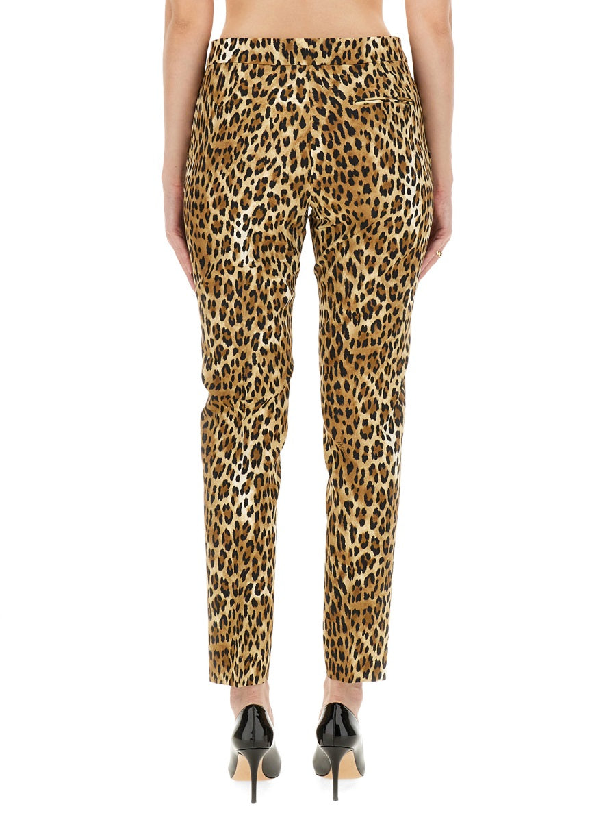 MOSCHINO Animal Print Trousers - Size 42