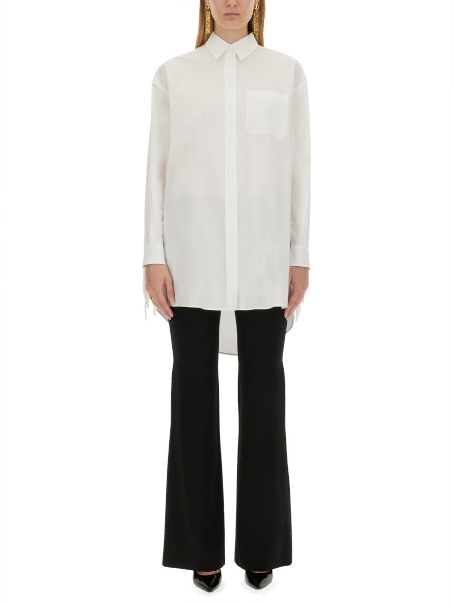 MOSCHINO Women's Poplin Shirt - Size 40 IT