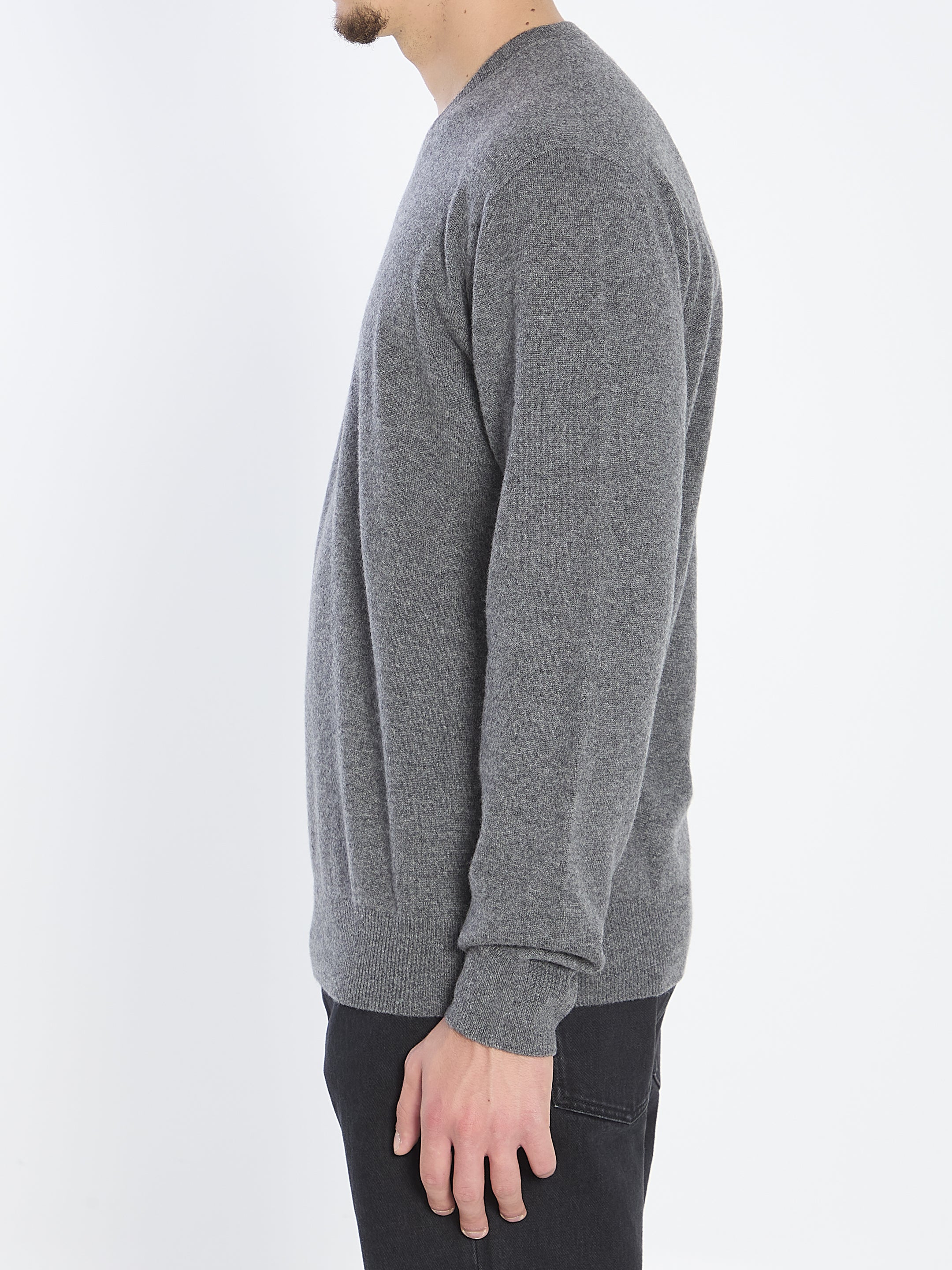 THE ROW Men's V-Neck Cashmere Sweater - Regular Fit