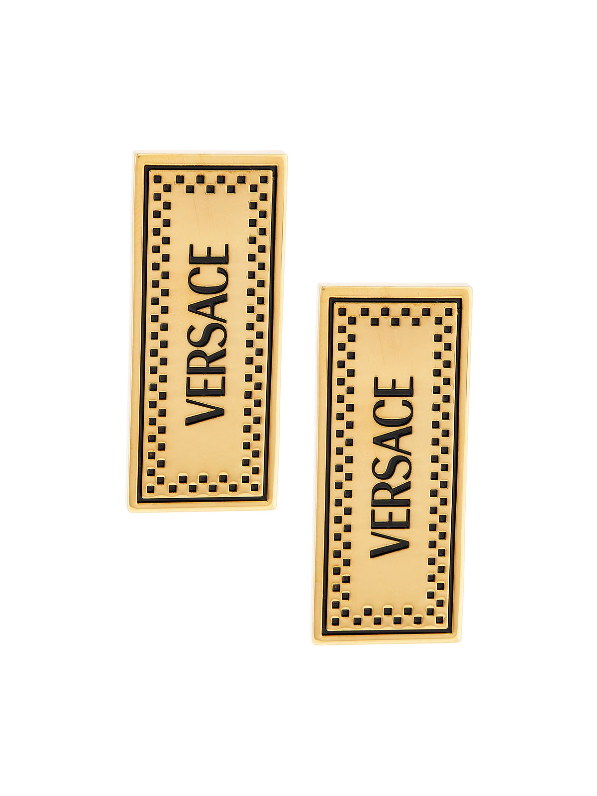 VERSACE 90s Logo Mini Earrings