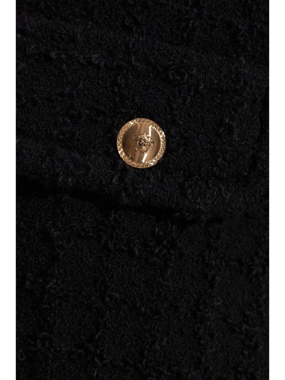 VERSACE Elegant Tweed Mini Shorts