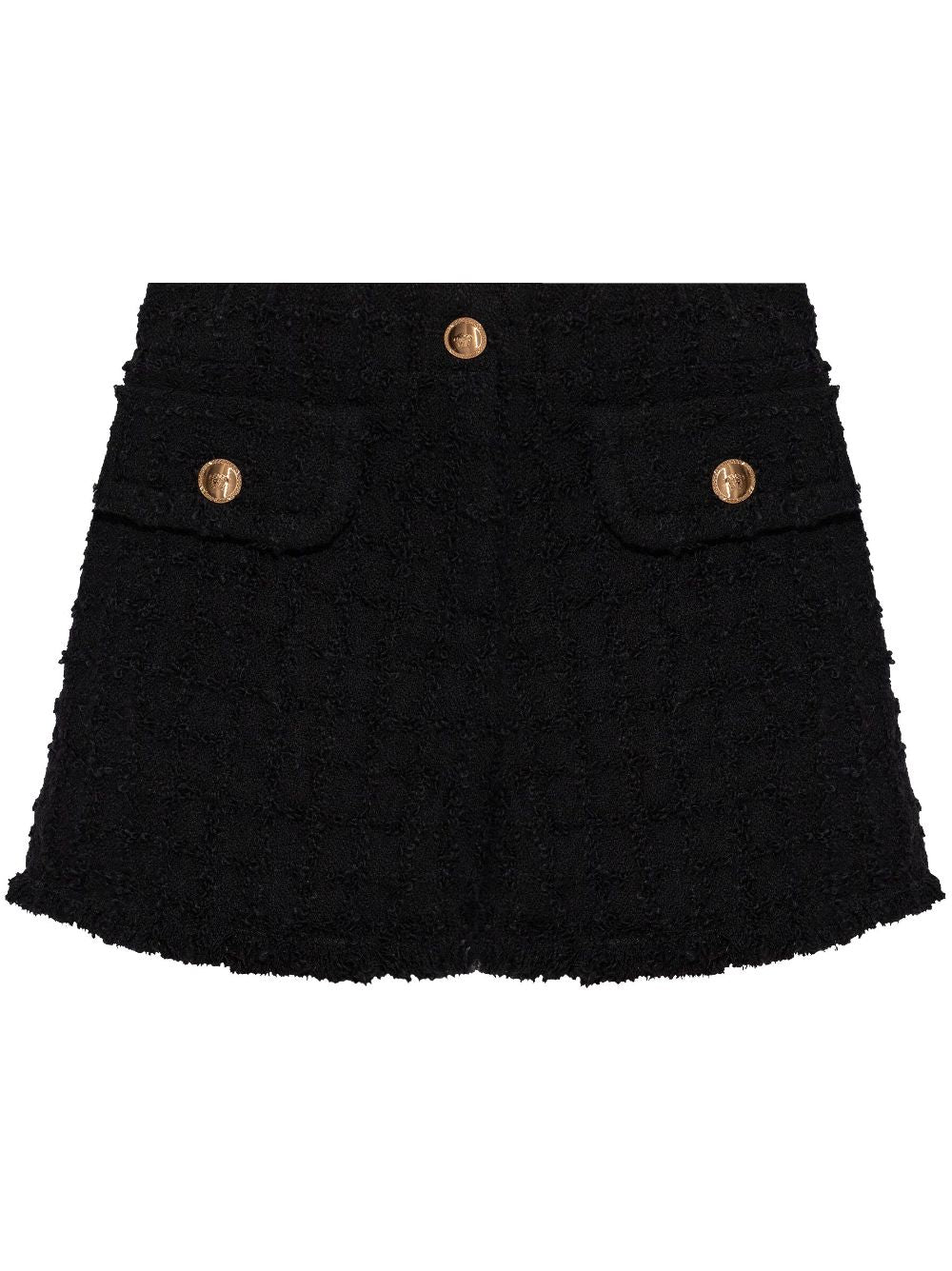 VERSACE Elegant Tweed Mini Shorts