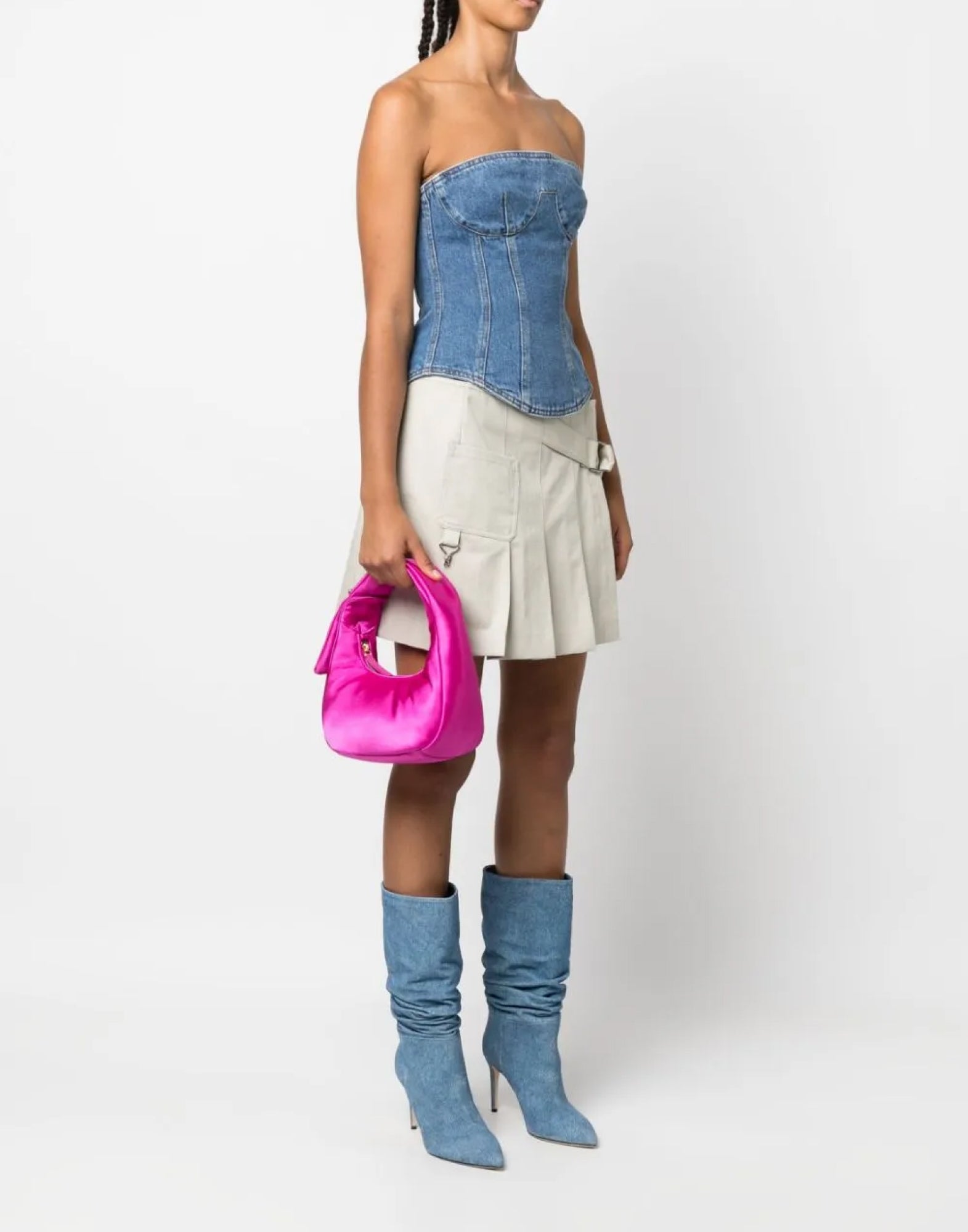 PINKO Viola Mini Hobo Handbag - 25X12X10 CM