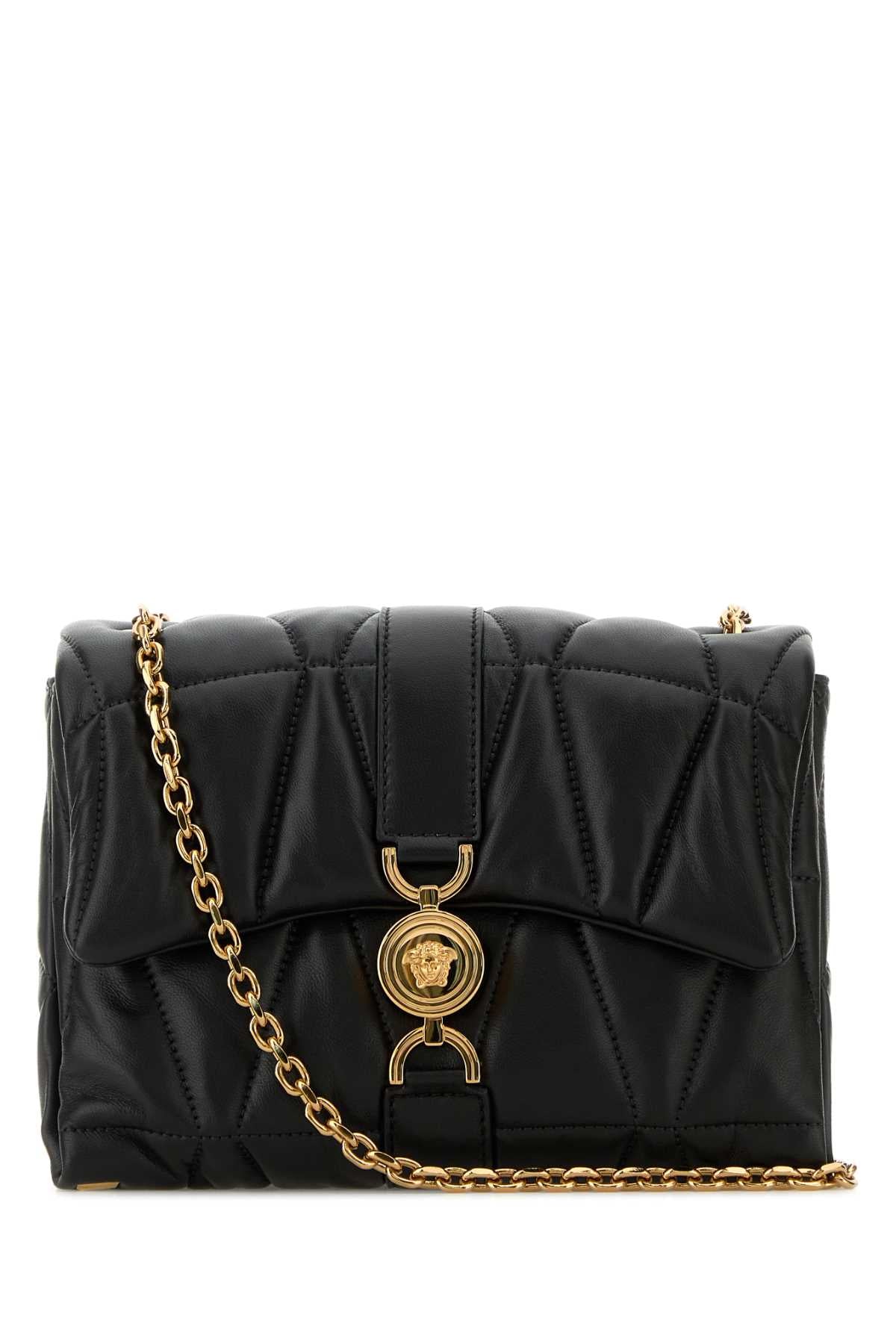 VERSACE Nappa Leather Kleio Shoulder Bag