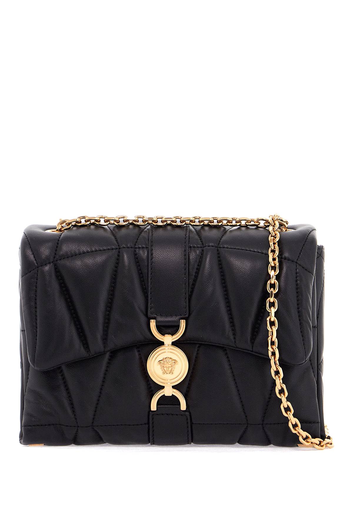 VERSACE Nappa Leather Kleio Shoulder Bag
