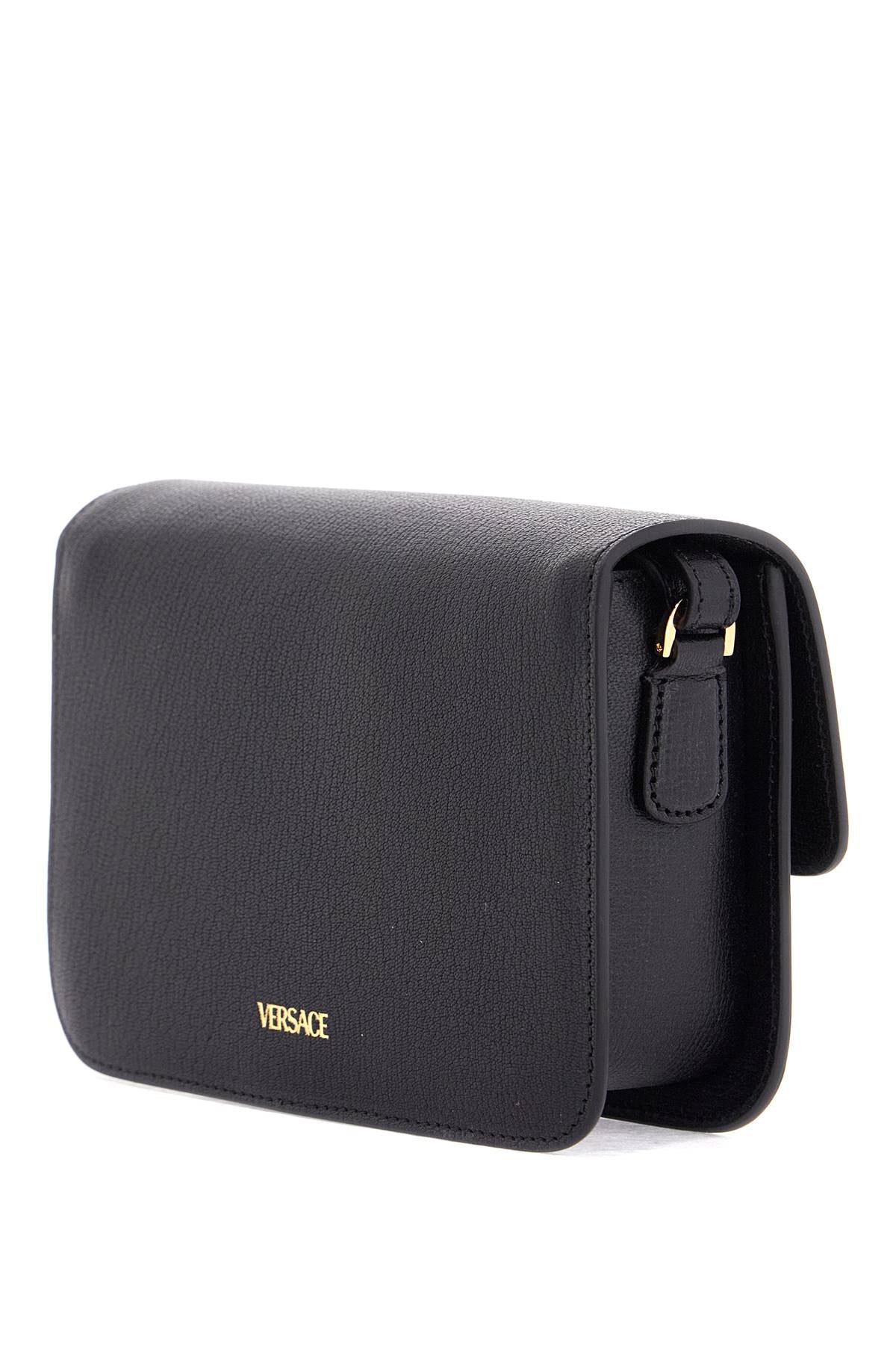 VERSACE Leather Medusa Biggie Crossbody Handbag