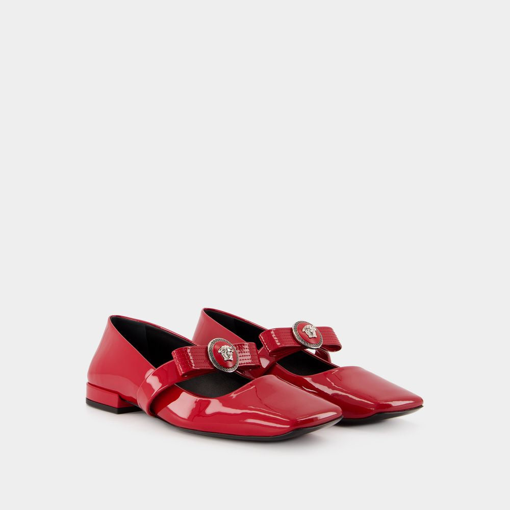 VERSACE Ribbon Detail Flat Shoes for Women