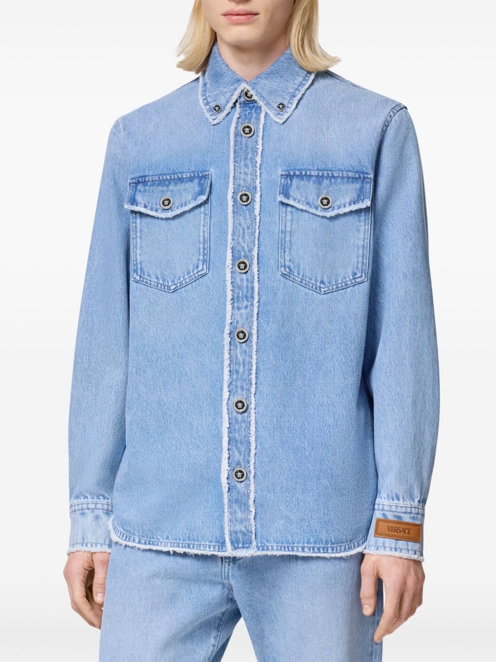 VERSACE Denim Shirt for Men - Fall/Winter 2024 Collection