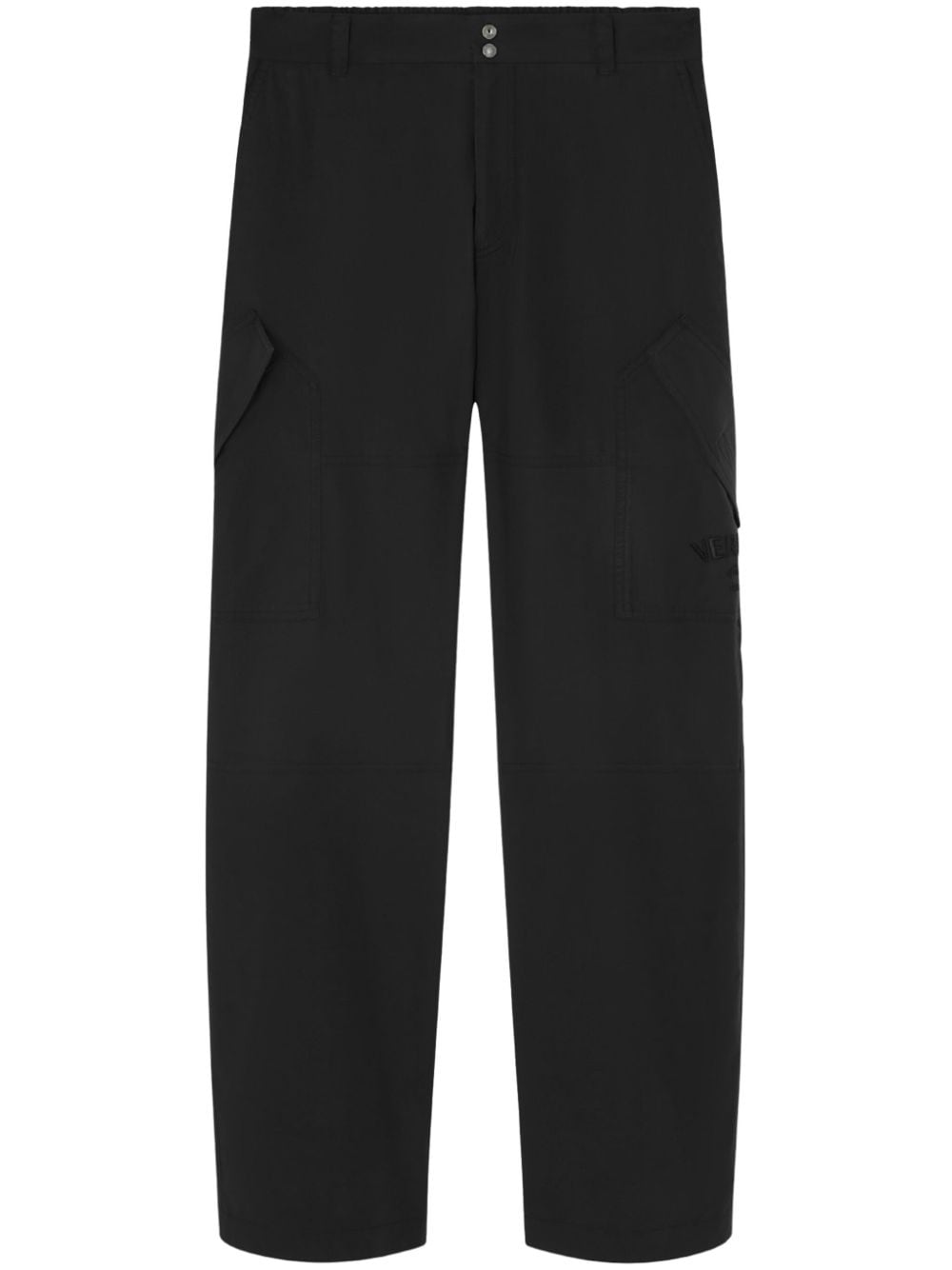 VERSACE Tailored Cotton Trousers for Men - Mid Rise