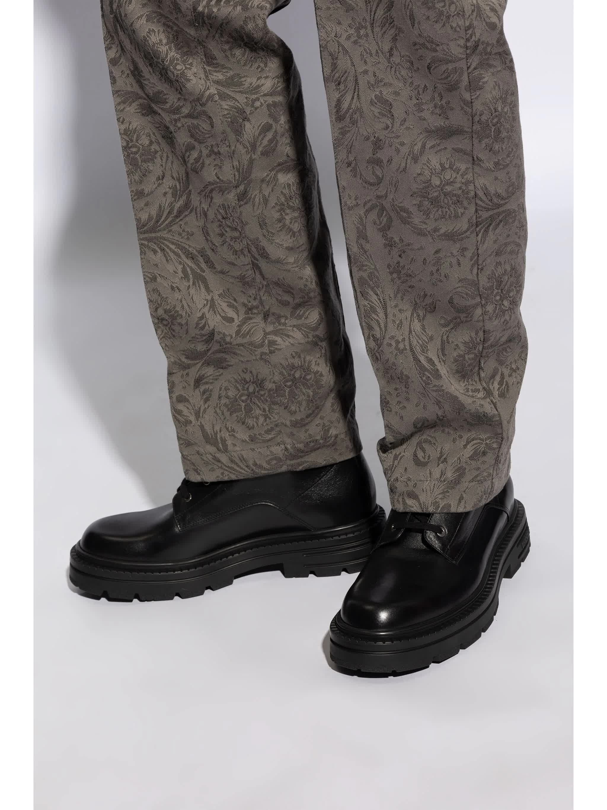 VERSACE Silk Footwear for Men - FW24 Collection