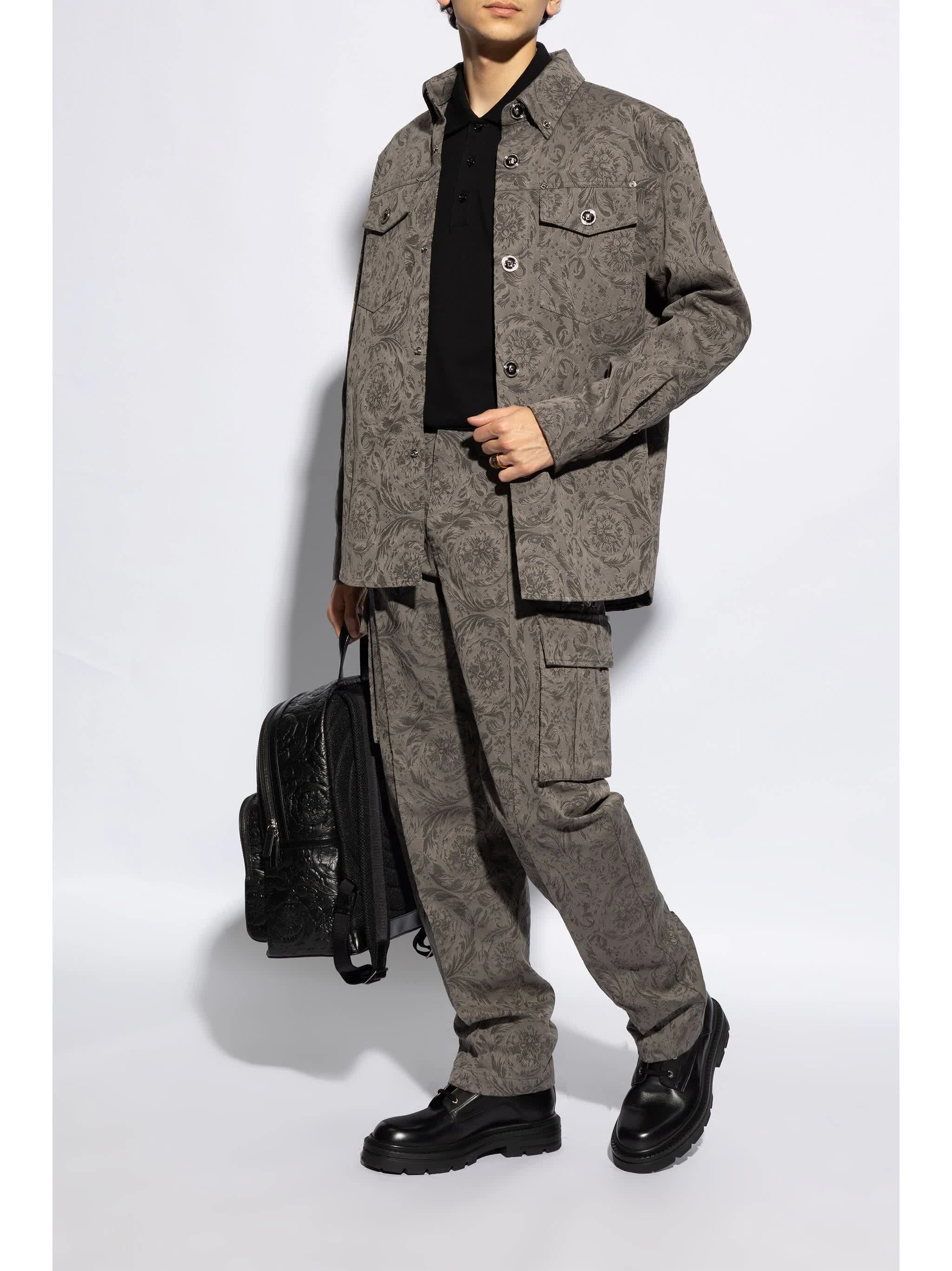 VERSACE Silk Footwear for Men - FW24 Collection