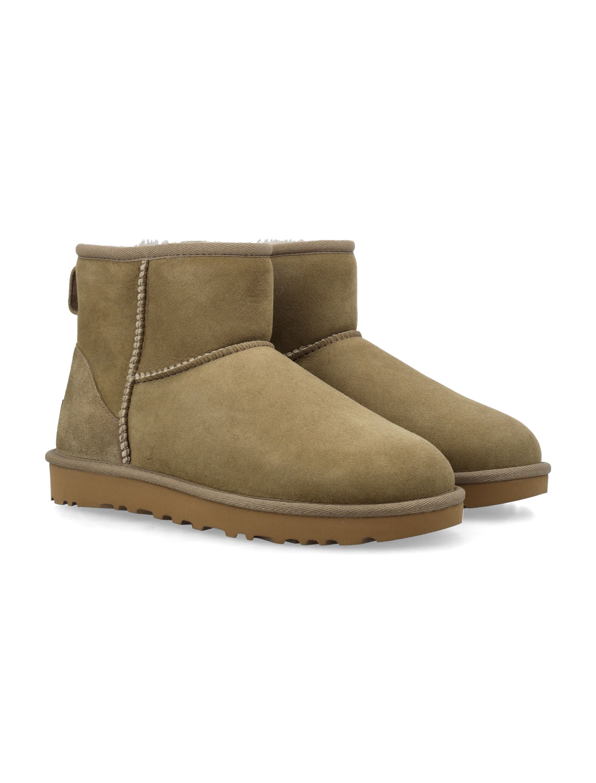 UGG Classic Mini II Suede Boots with Shearling Lining