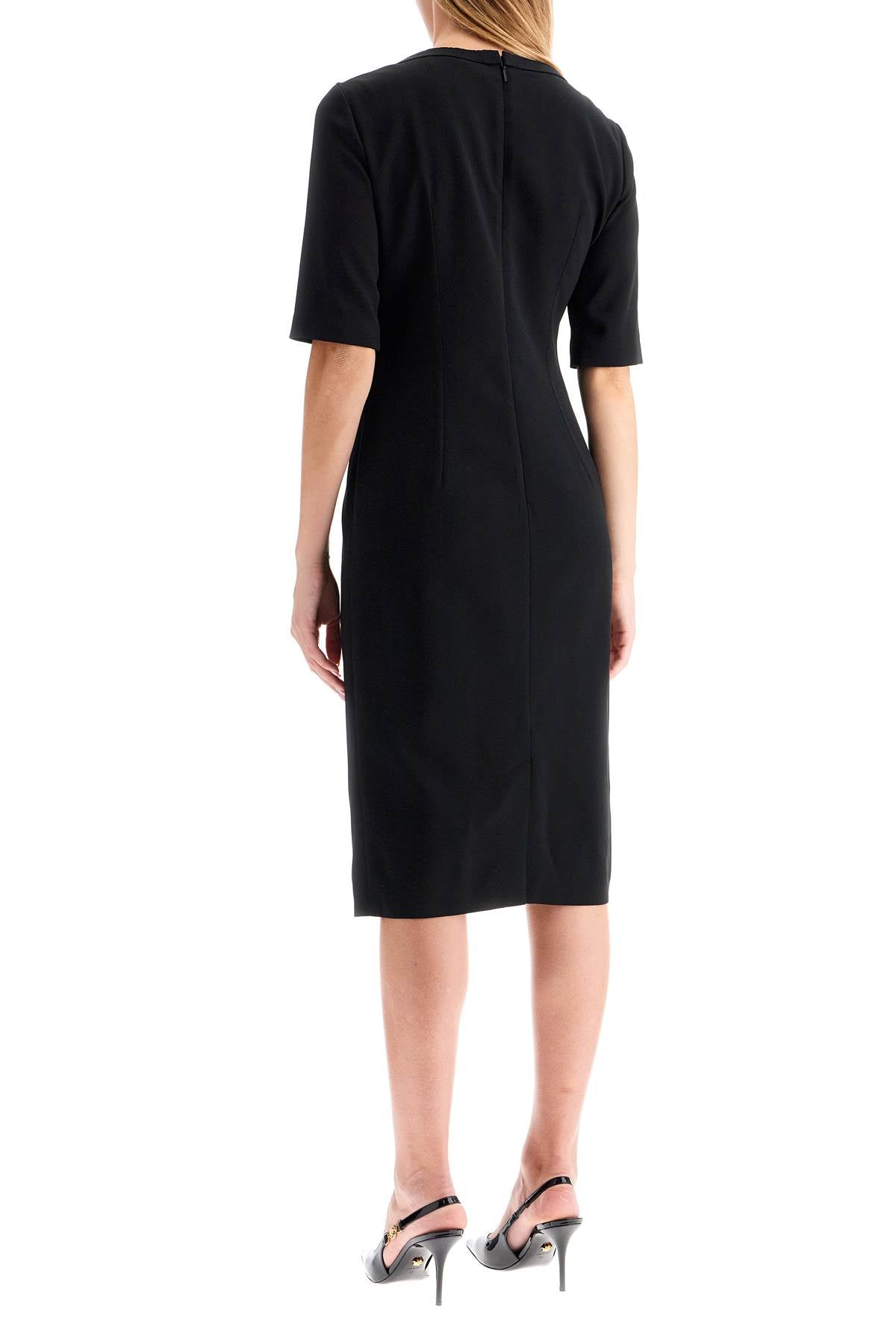VERSACE Chic Viscose Sable Mini Dress for Women - FW24 Collection