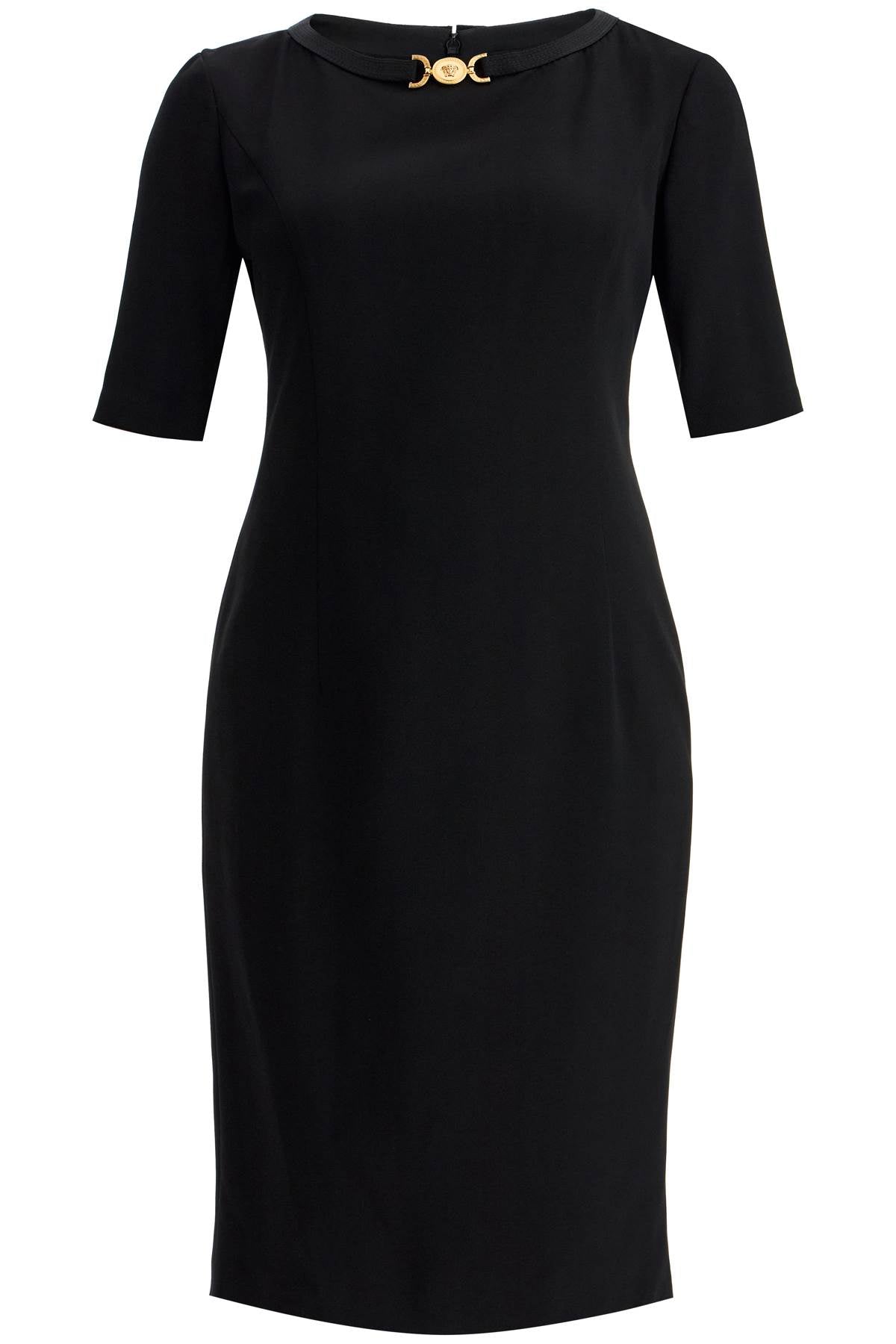 VERSACE Chic Viscose Sable Mini Dress for Women - FW24 Collection