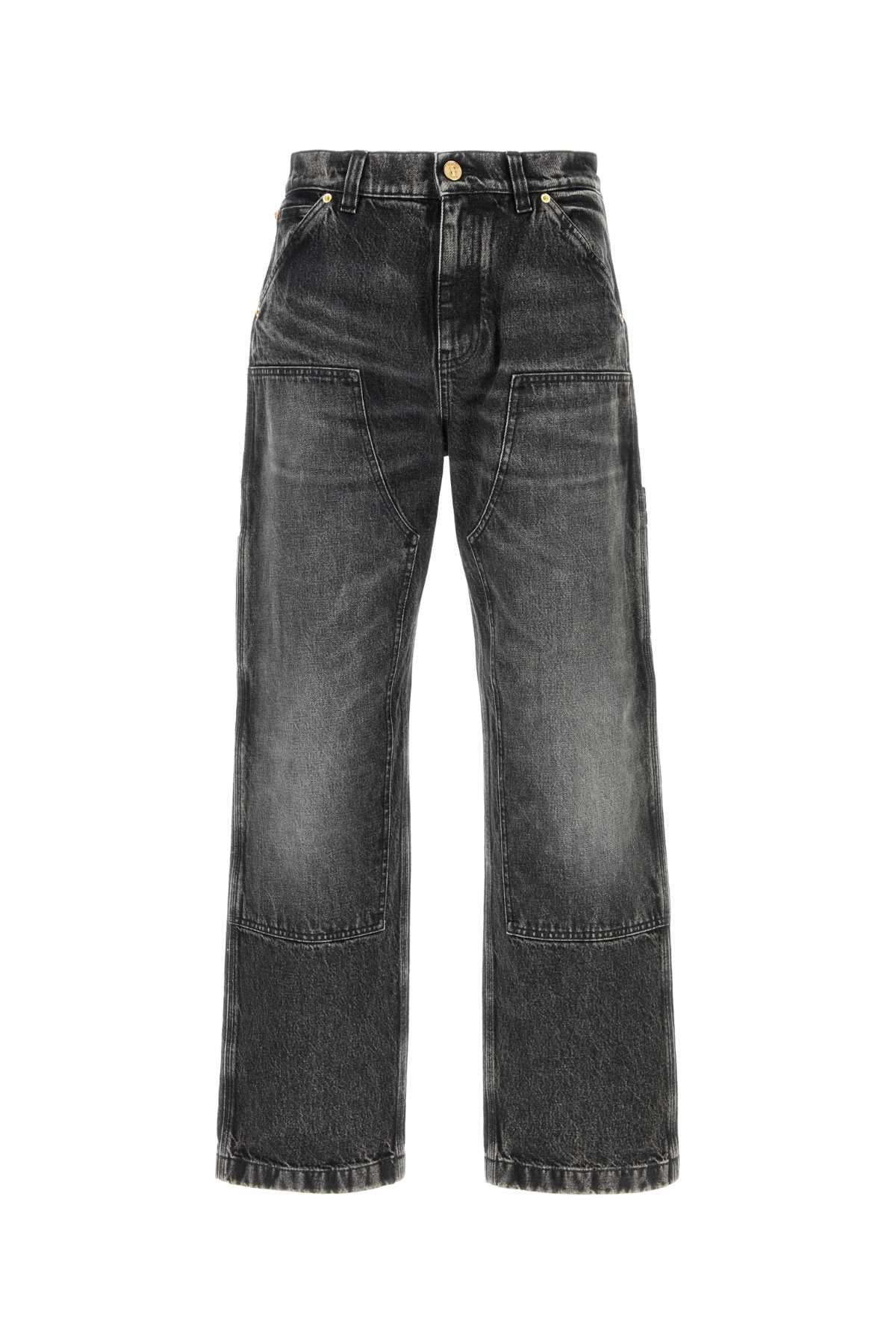 VERSACE Stylish Stone Wash Denim Jeans for Men