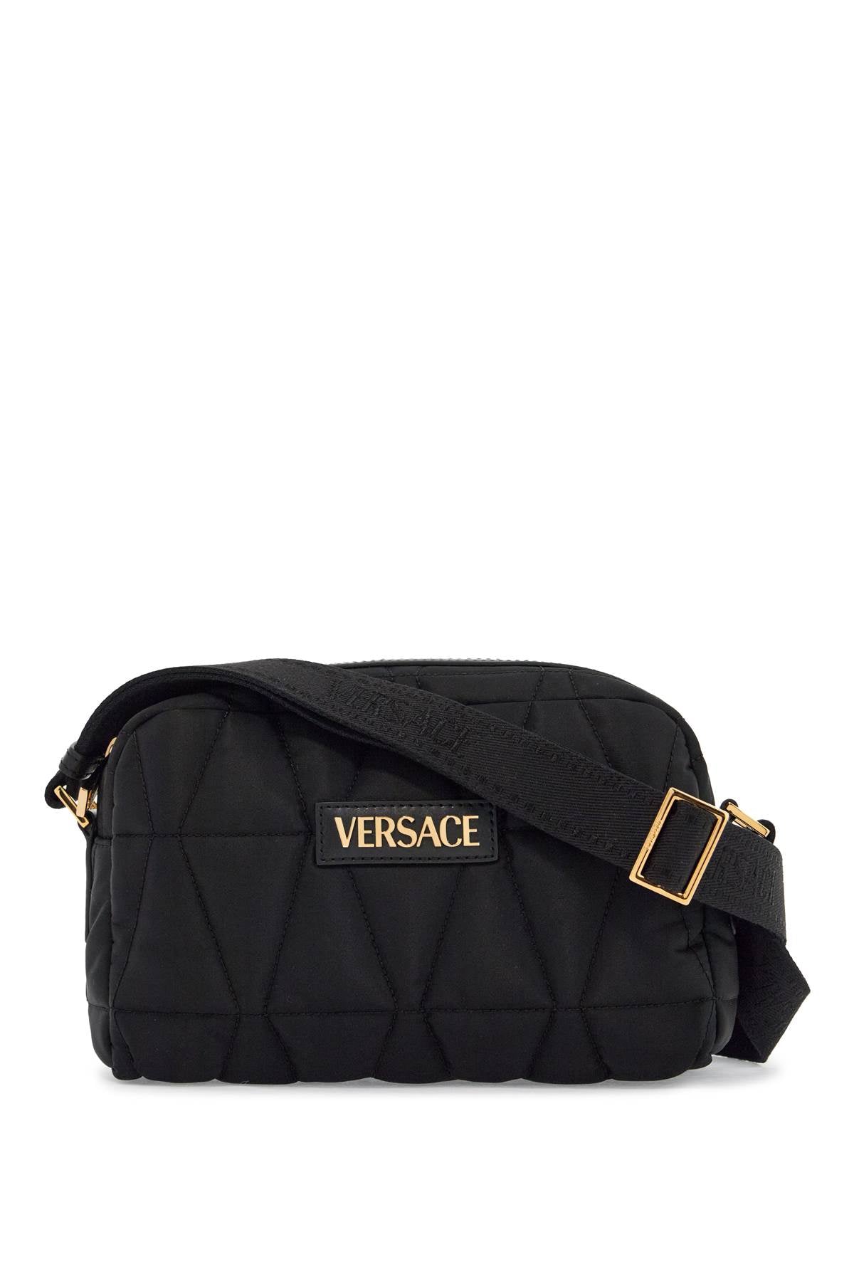VERSACE Myth Nylon Crossbody Handbag