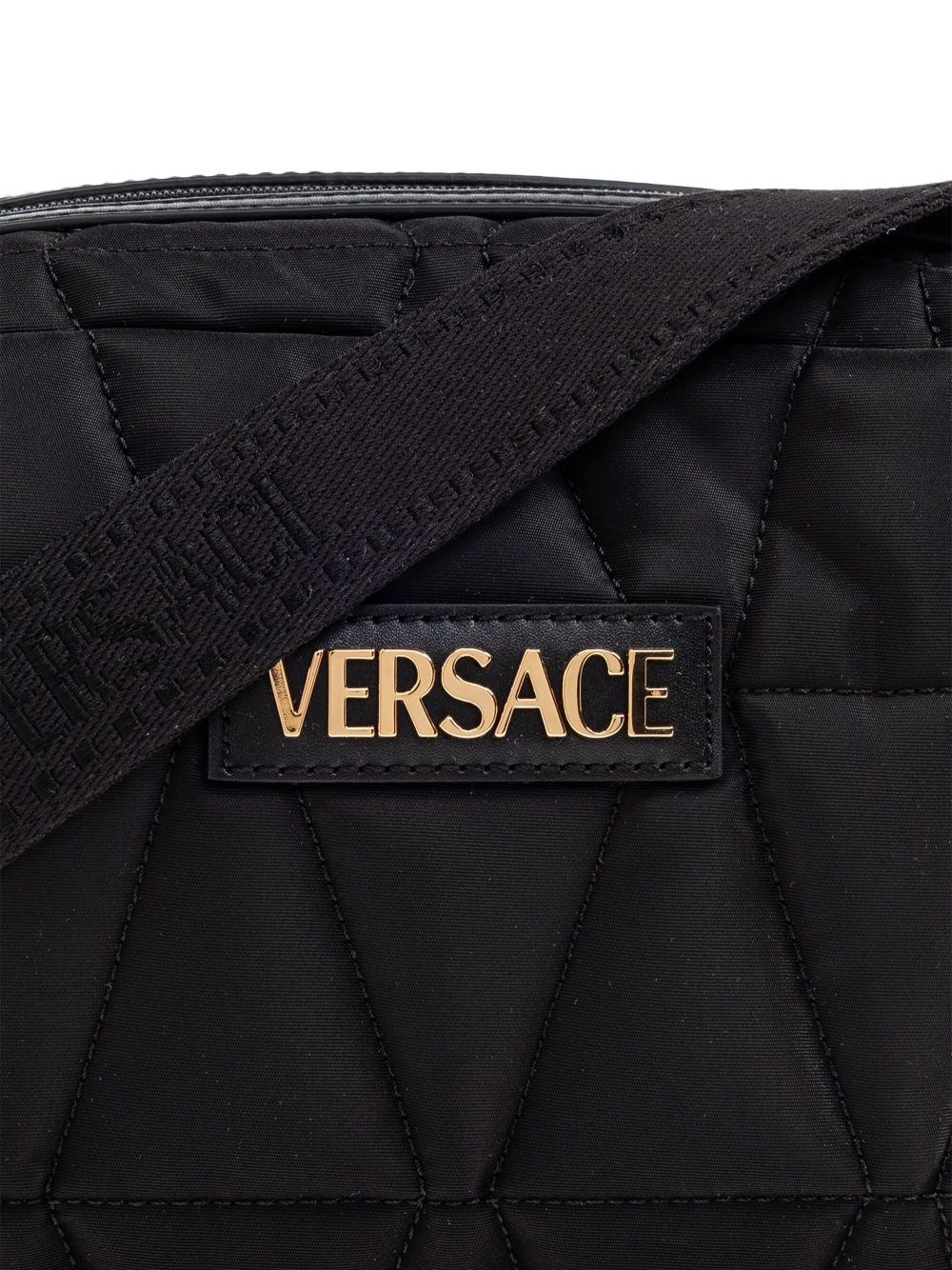 VERSACE Myth Nylon Crossbody Handbag