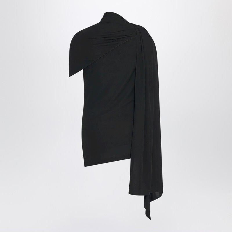 THE ROW Isadora Slim Fit T-Shirt with Asymmetric Draping