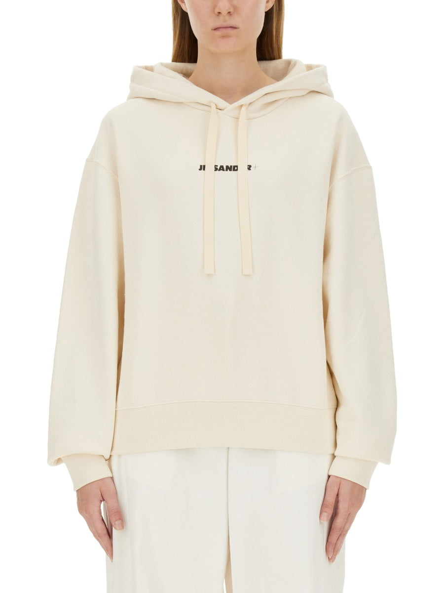 JIL SANDER Cotton Hoodie - Women's Size S