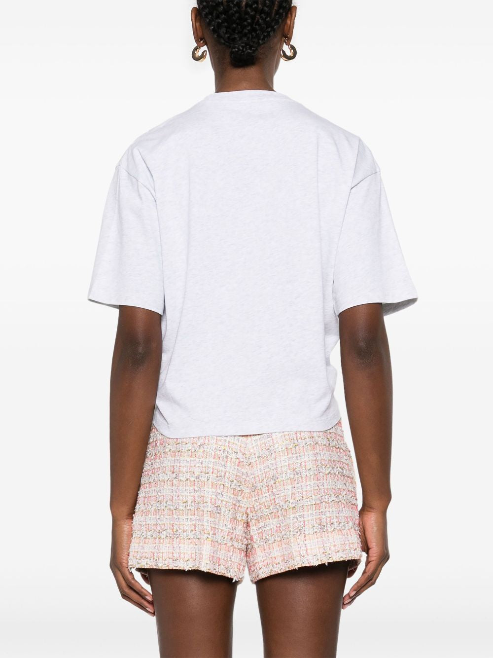 VERSACE Mini Safety Pin Cropped T-Shirt