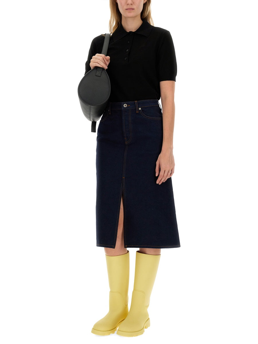 BURBERRY Women's Regular Fit Stretch Cotton Polo Shirt