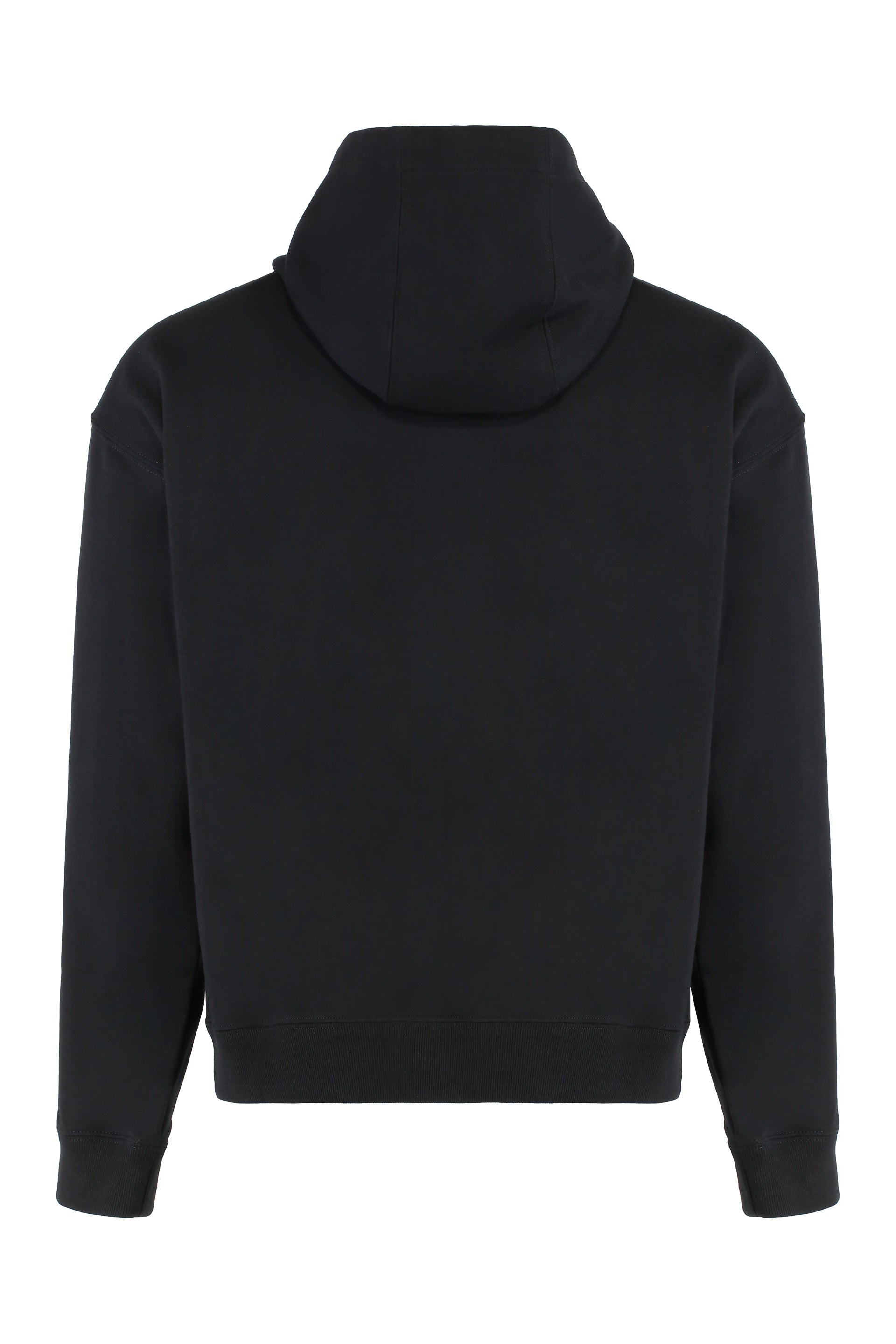 VERSACE Cotton Hoodie with Ribbed Edges - FW25