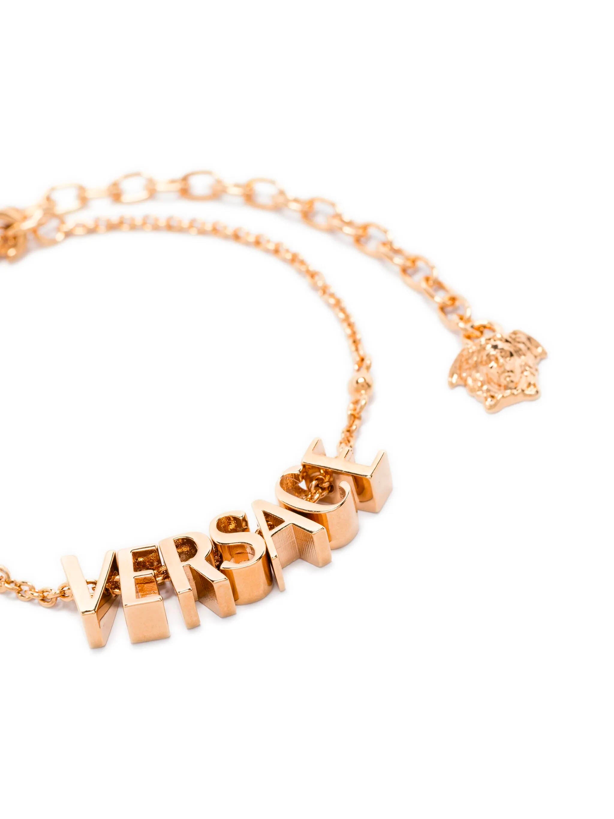 VERSACE Logo Charm Bracelet for Women