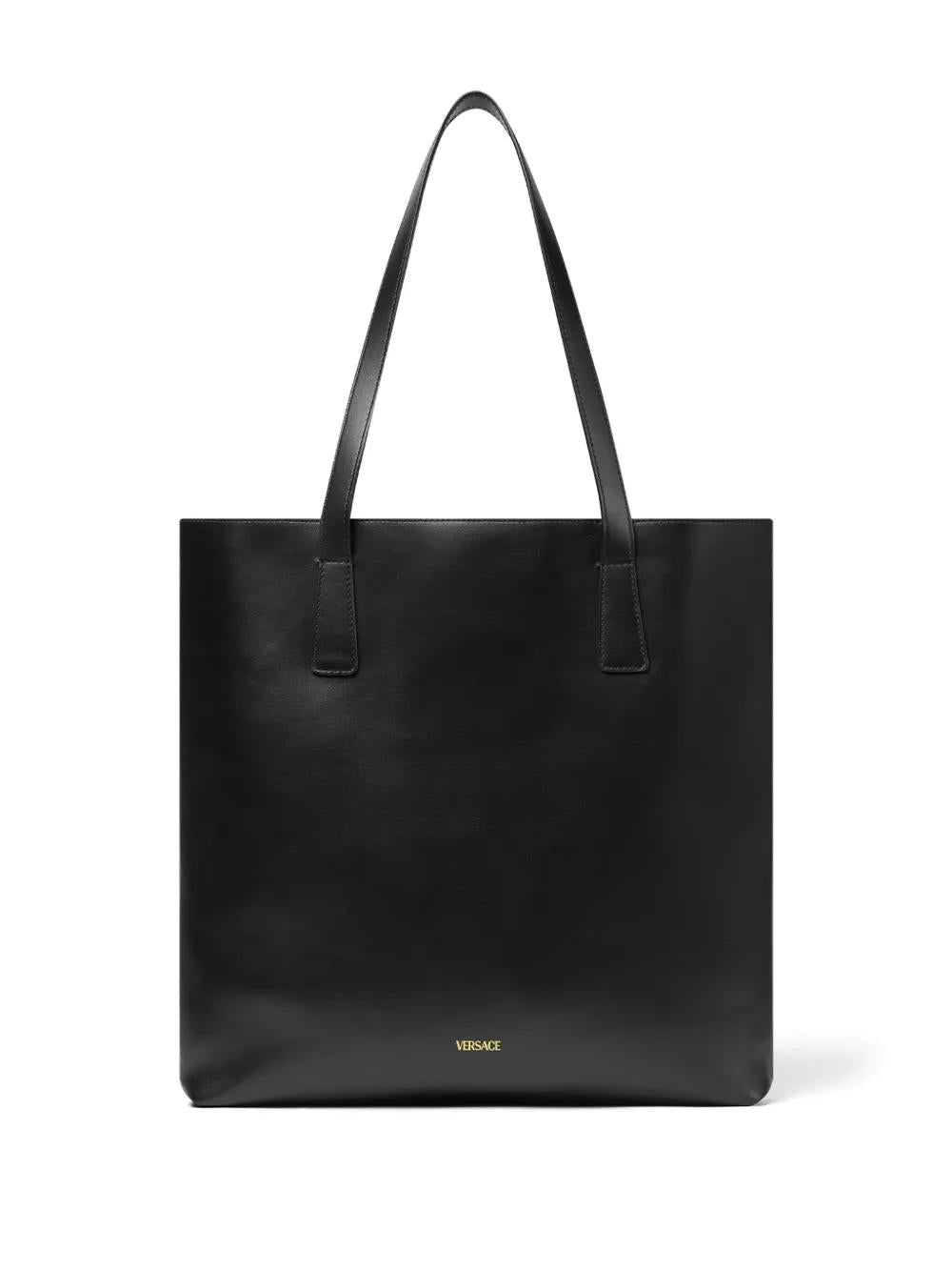 VERSACE Leather Tote Handbag for Men - FW25 Edition