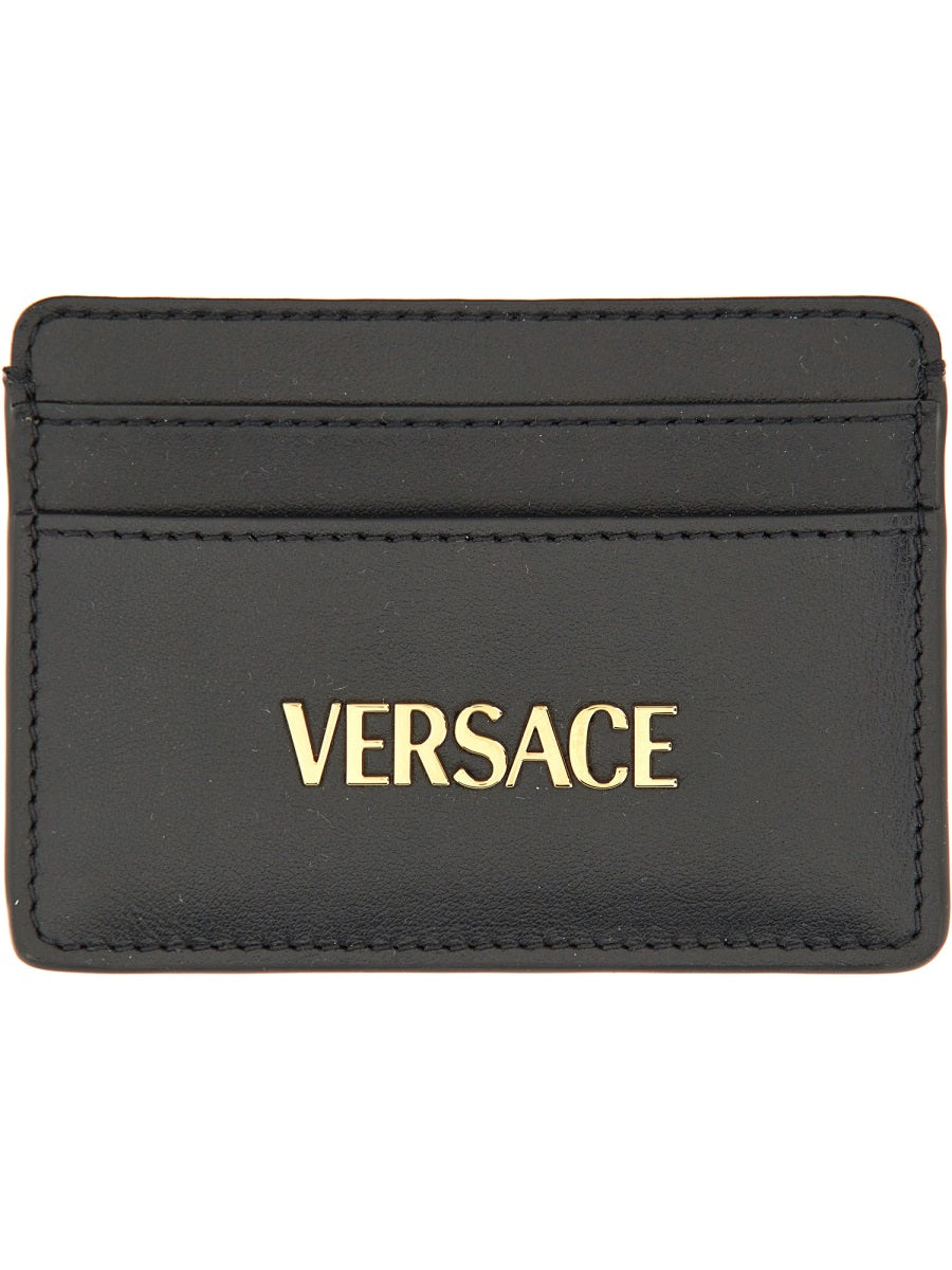 VERSACE Mini Leather Card Holder
