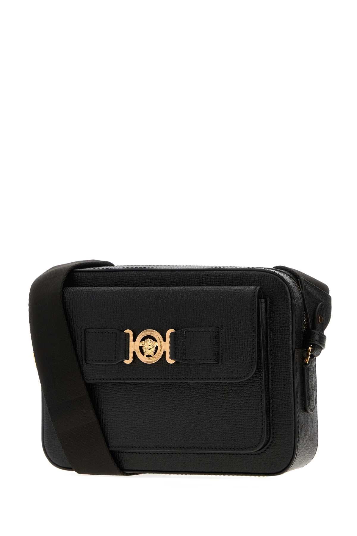 VERSACE Mini Leather Crossbody Handbag for Men