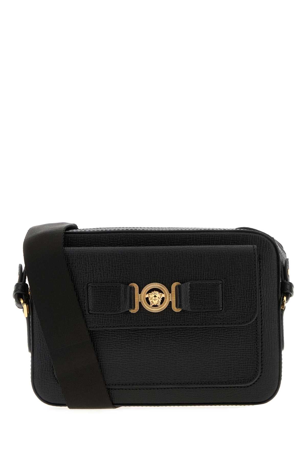 VERSACE Mini Leather Crossbody Handbag for Men