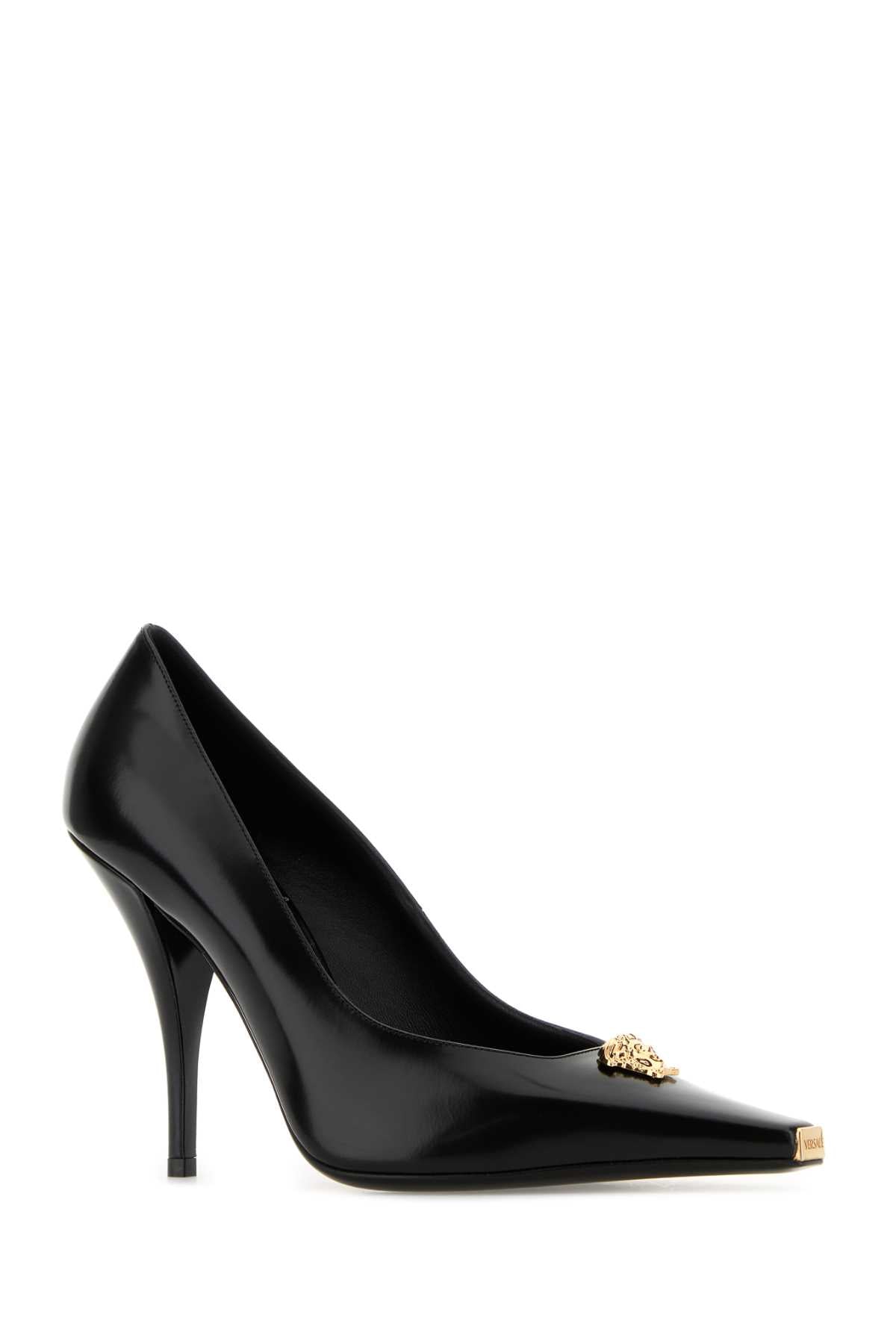 VERSACE Elegant Leather Pumps for Women - Size T.105