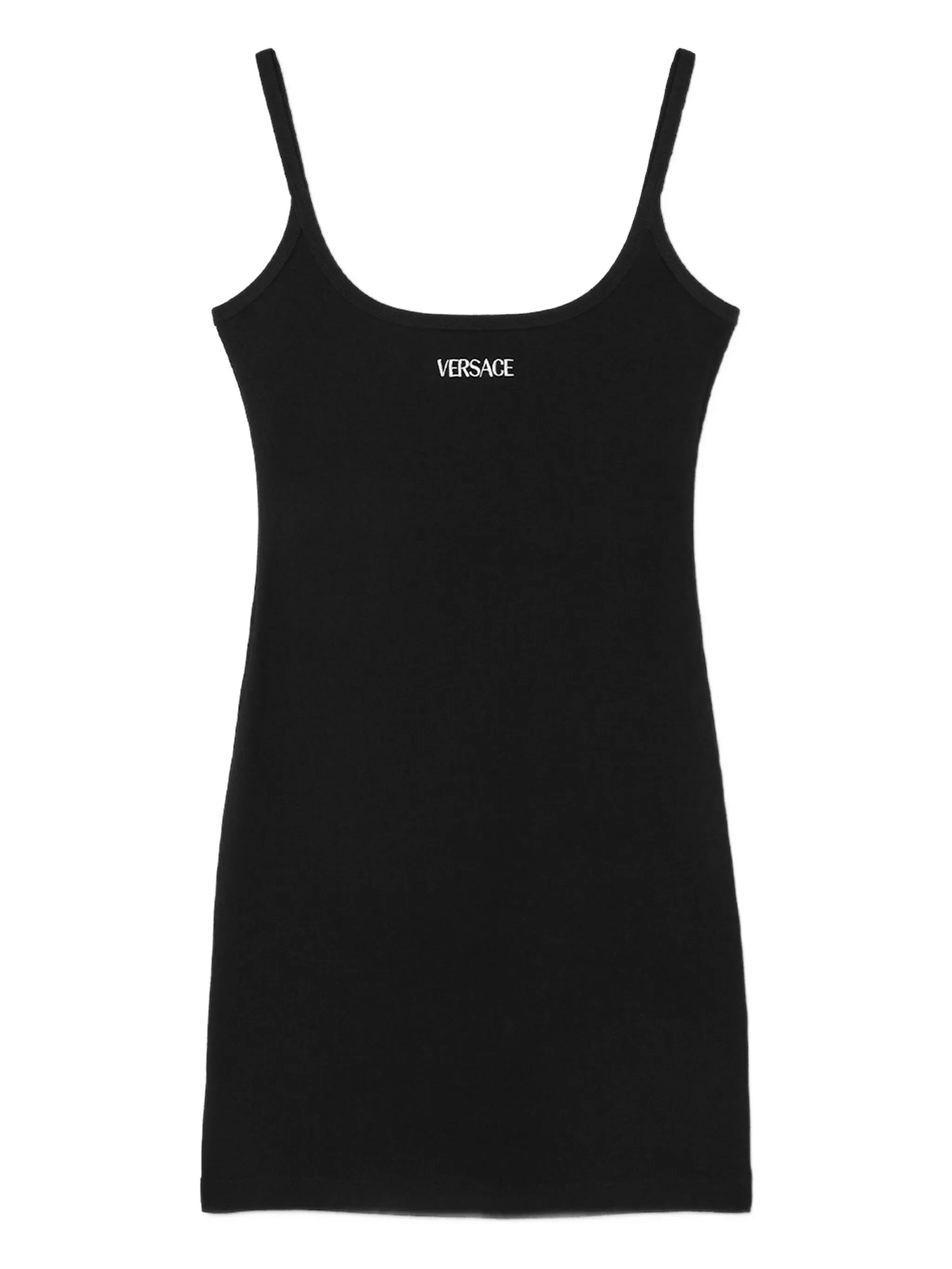 VERSACE Ribbed Fitted Mini Dress